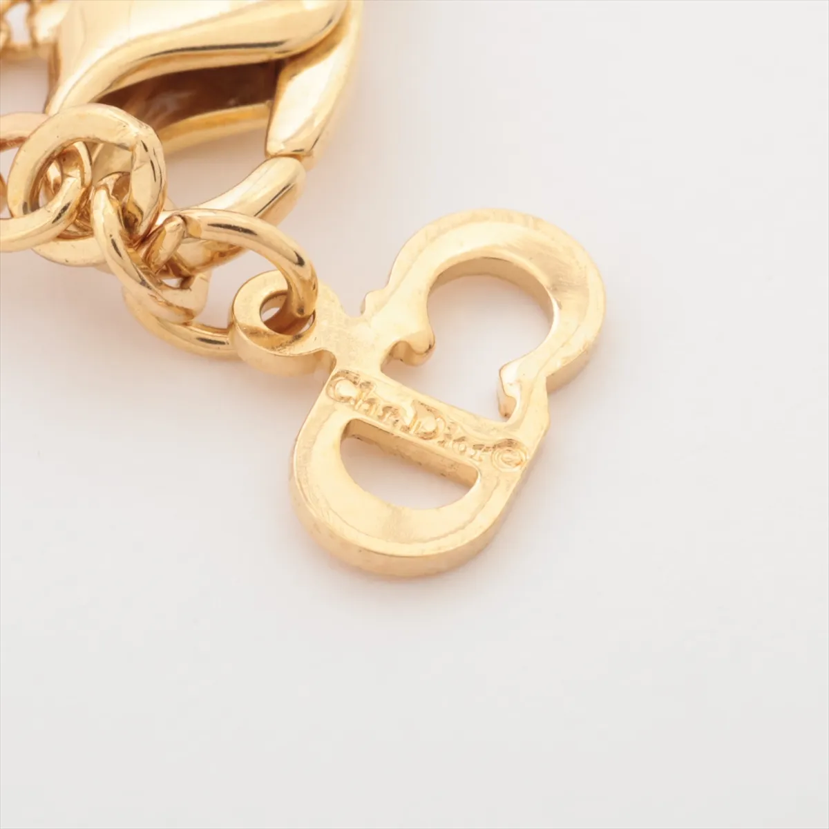 CD Logo Necklace GP Gold — view 4