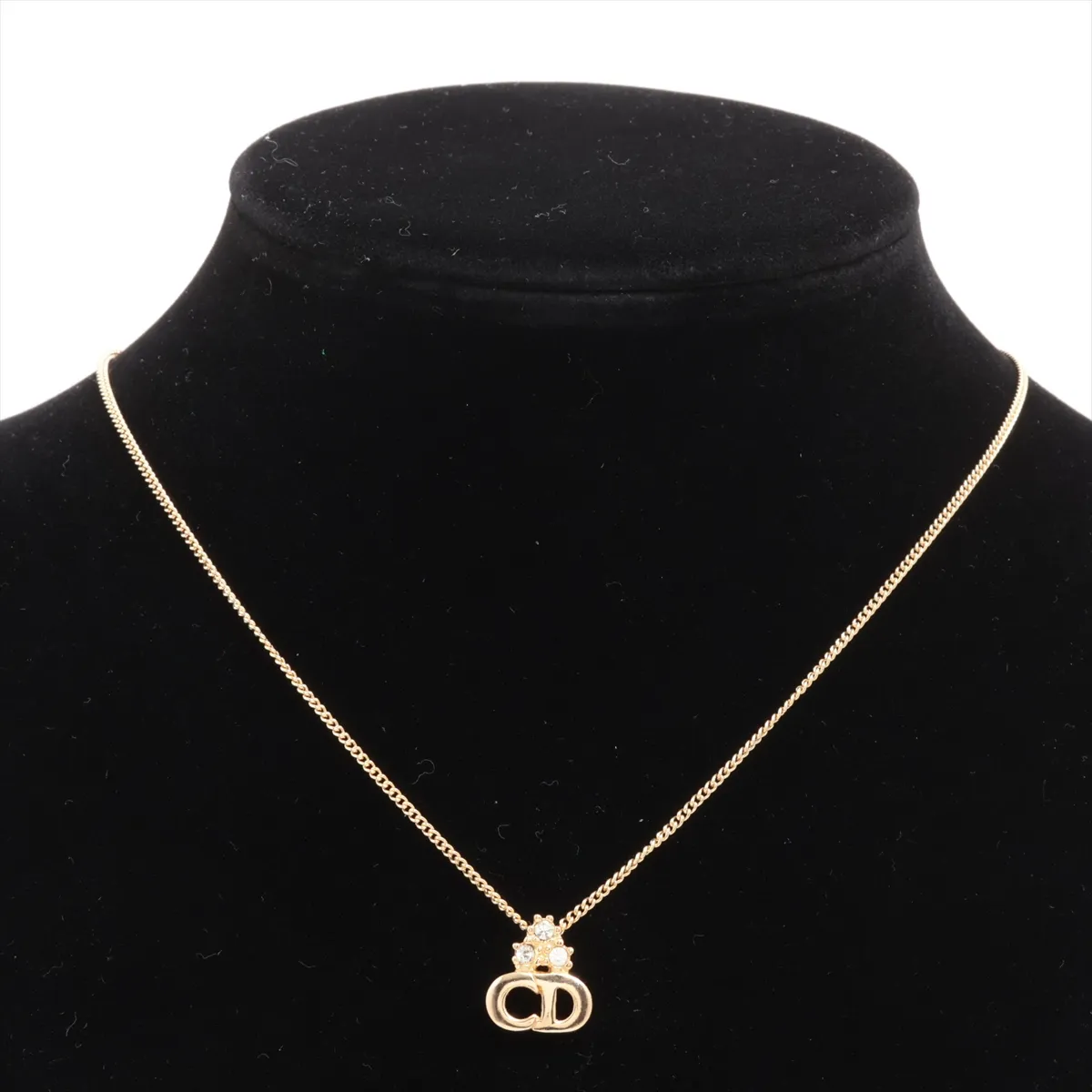 CD Logo Necklace GP Gold — view 5