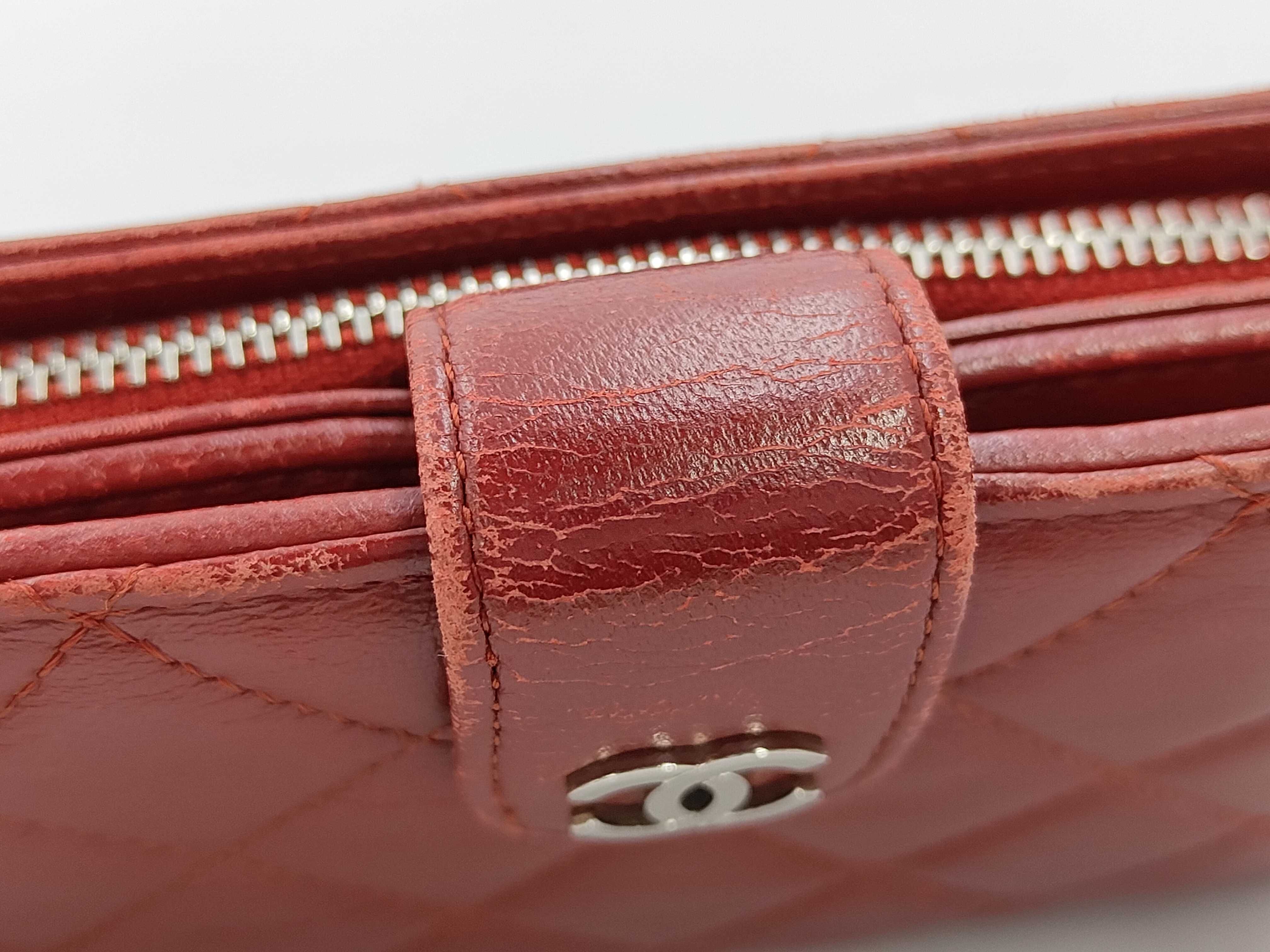 SLG MATELASSE LAMBSKIN BIFOLD WALLET RED W/CARD NO.16 16467542 Wallet — view 13
