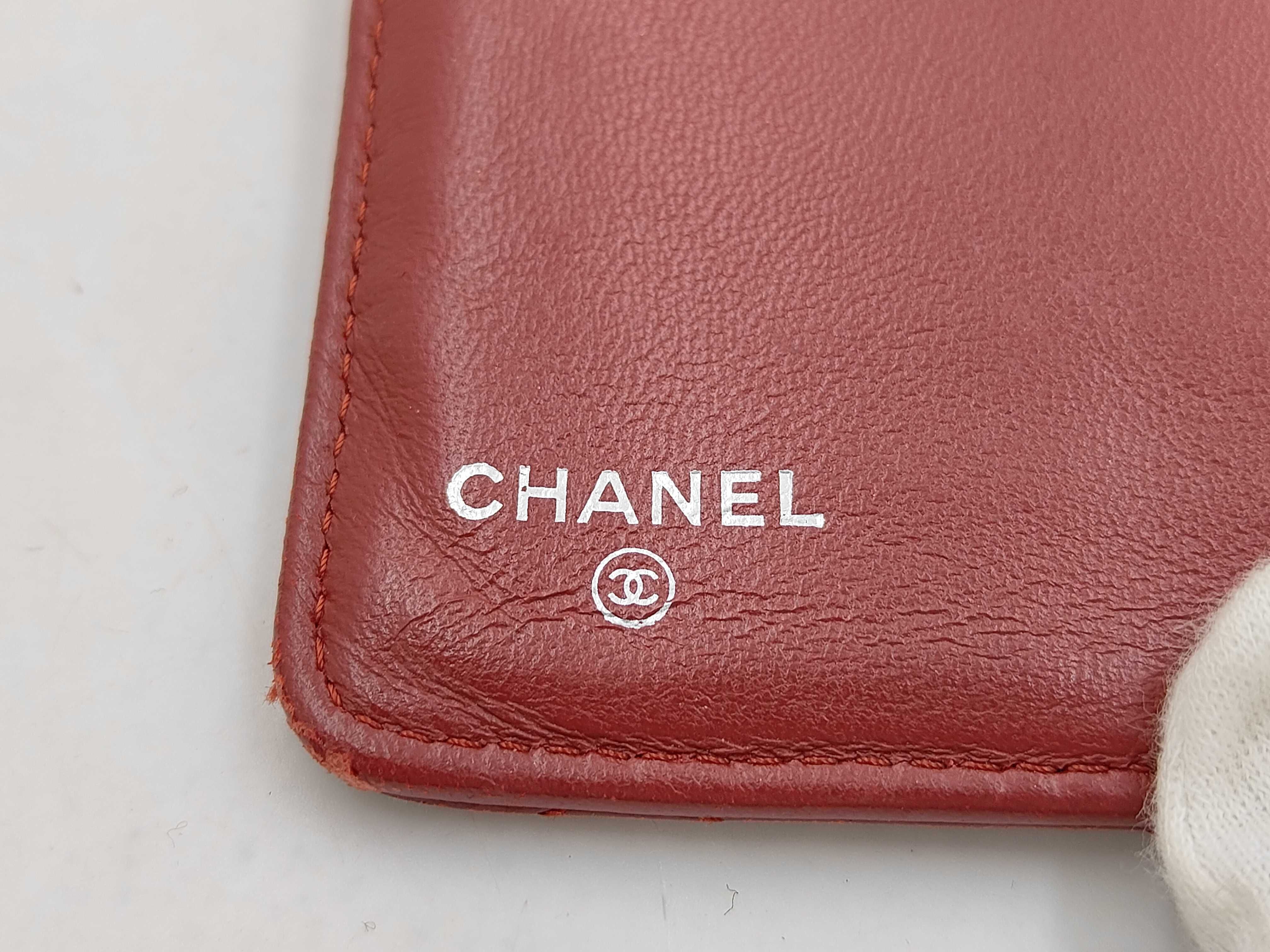 SLG MATELASSE LAMBSKIN BIFOLD WALLET RED W/CARD NO.16 16467542 Wallet — view 4