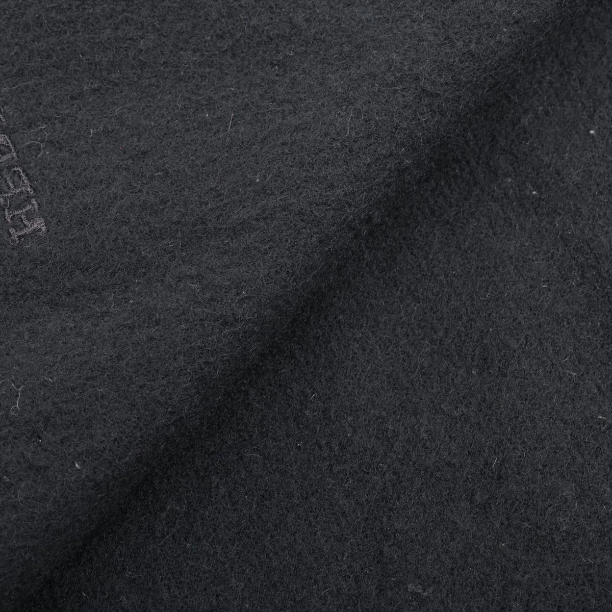 Recto Verso scarf, cashmere, black. Shows signs of wear, — view 2