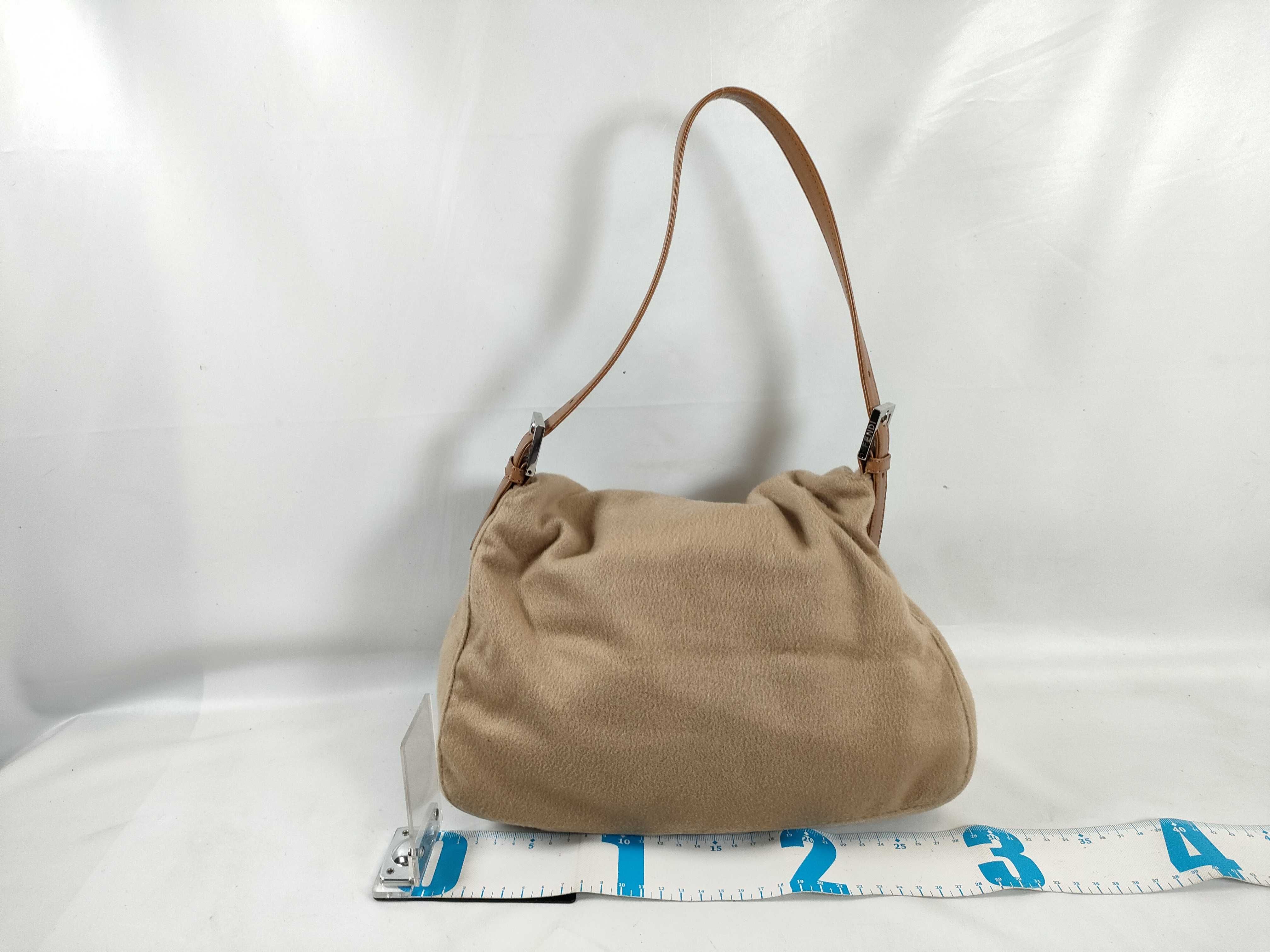 Mamma Bucket Felt Shoulder Bag (Beige) — view 2
