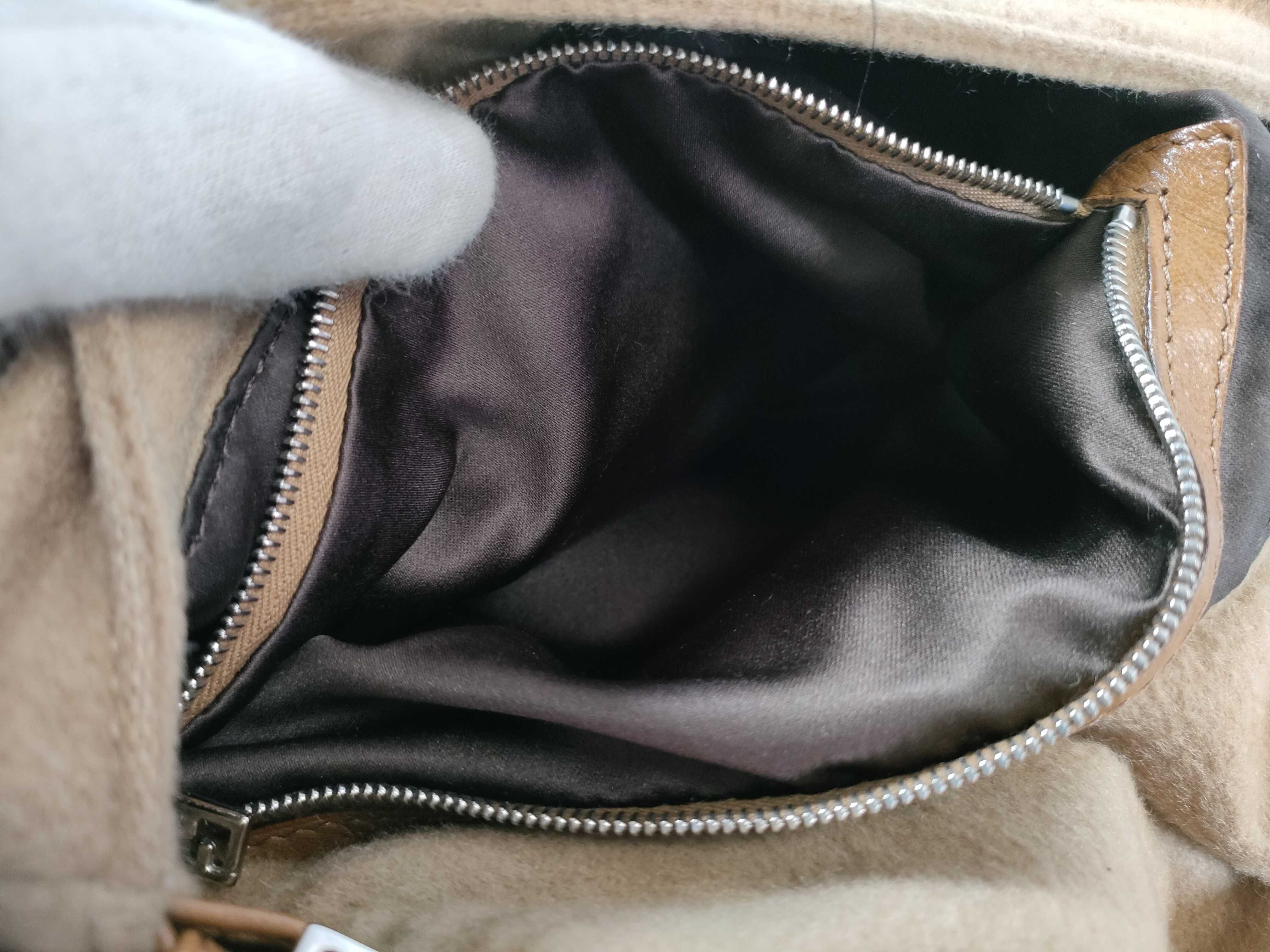 Mamma Bucket Felt Shoulder Bag (Beige) — view 13