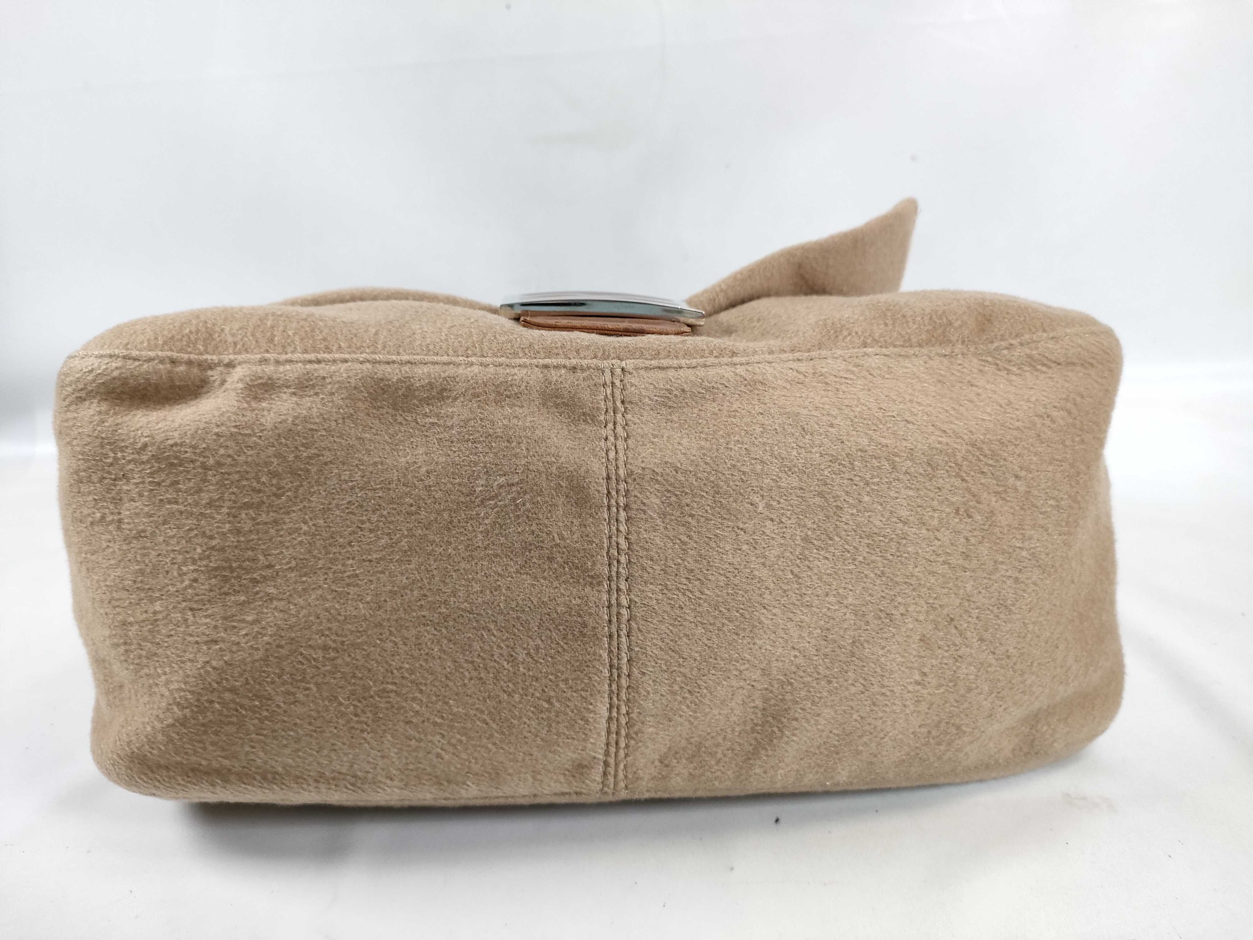 Mamma Bucket Felt Shoulder Bag (Beige) — view 7