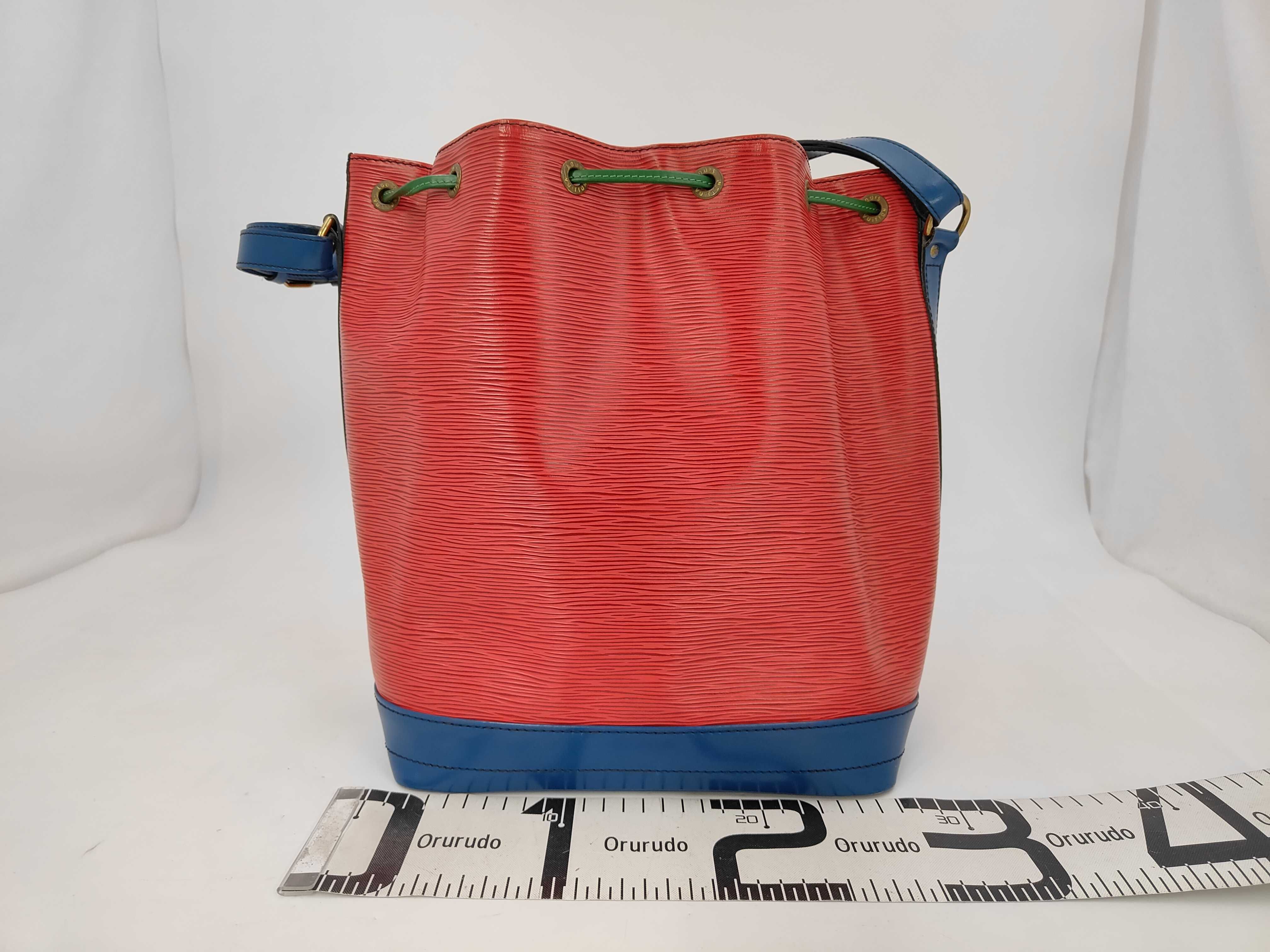 Epi Noe Cartilien Red Tricolor Handbag VI0952 — view 2