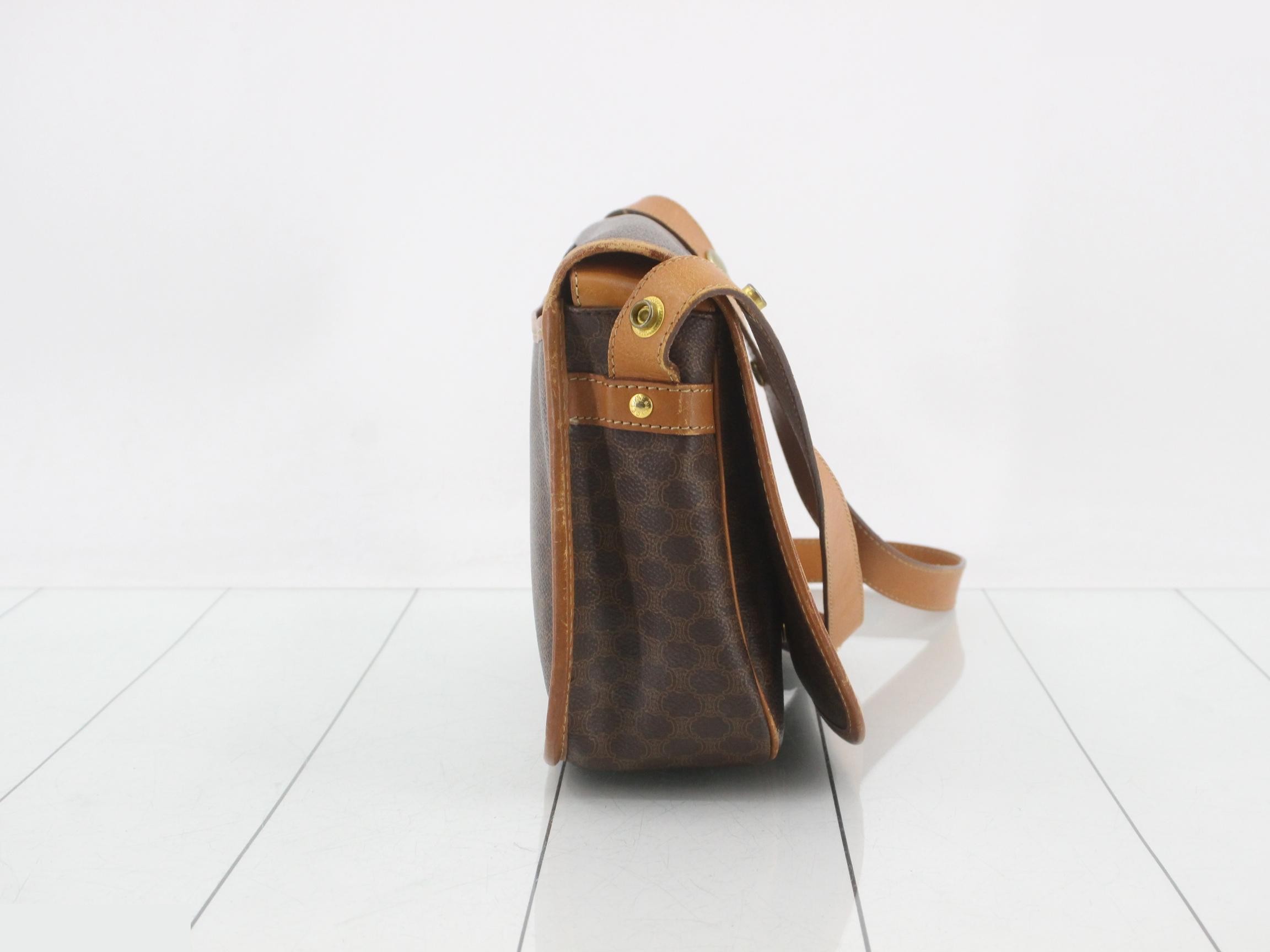 Macadam PVC Shoulder Bag, Brown — view 4