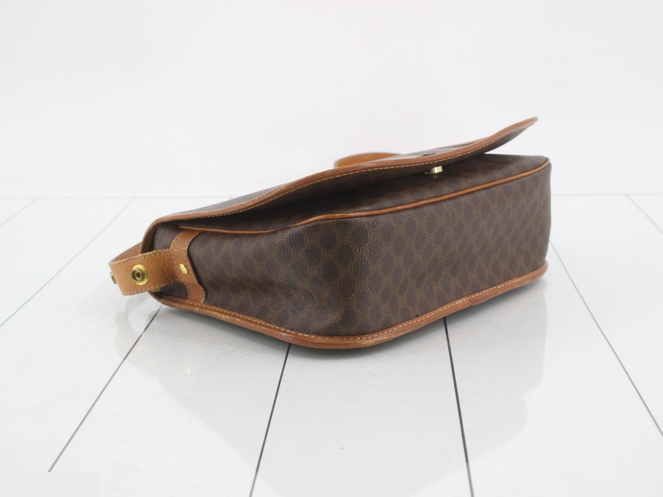 Macadam PVC Shoulder Bag, Brown — view 5