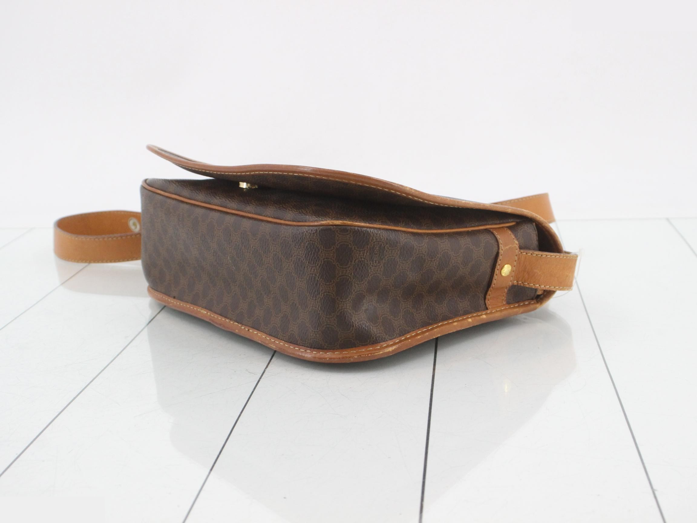 Macadam PVC Shoulder Bag, Brown — view 6