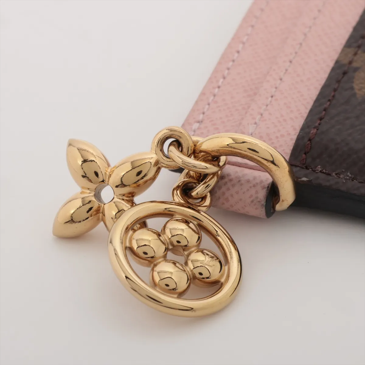 Monogram Porto Cult LV Charm M82739 Rose Ballerine Card Case RFID Reactive — view 6