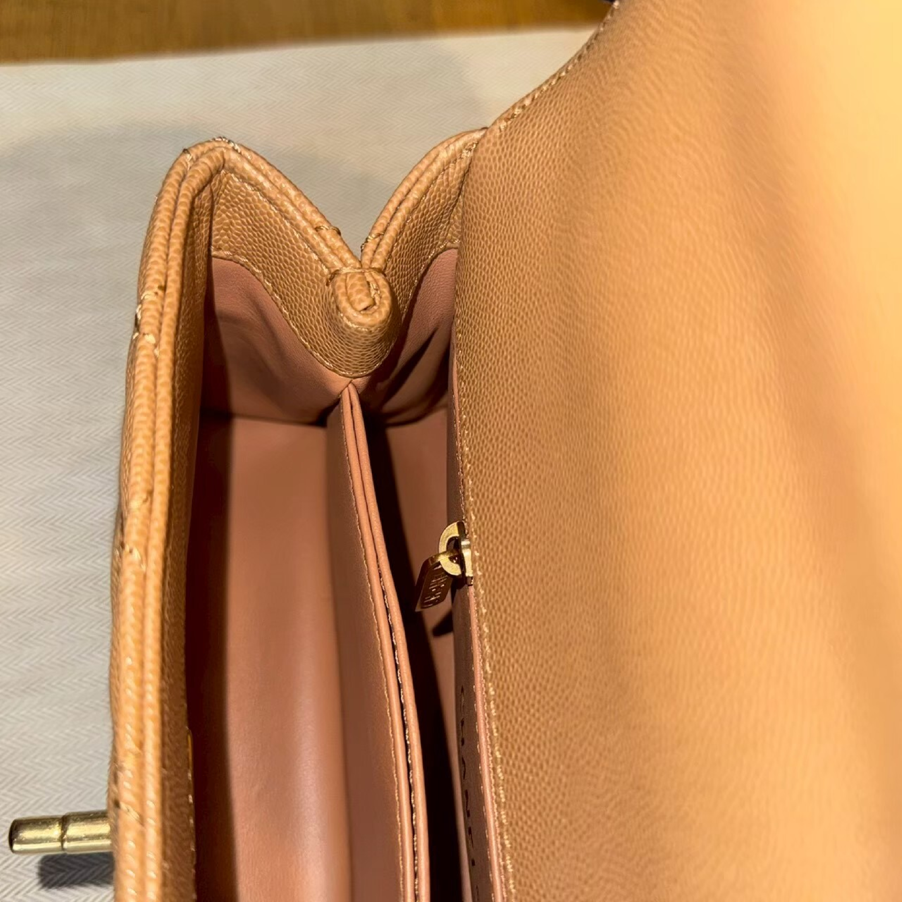 Coco Handle 24 Gold Handbag with Gold Hardware — view 13