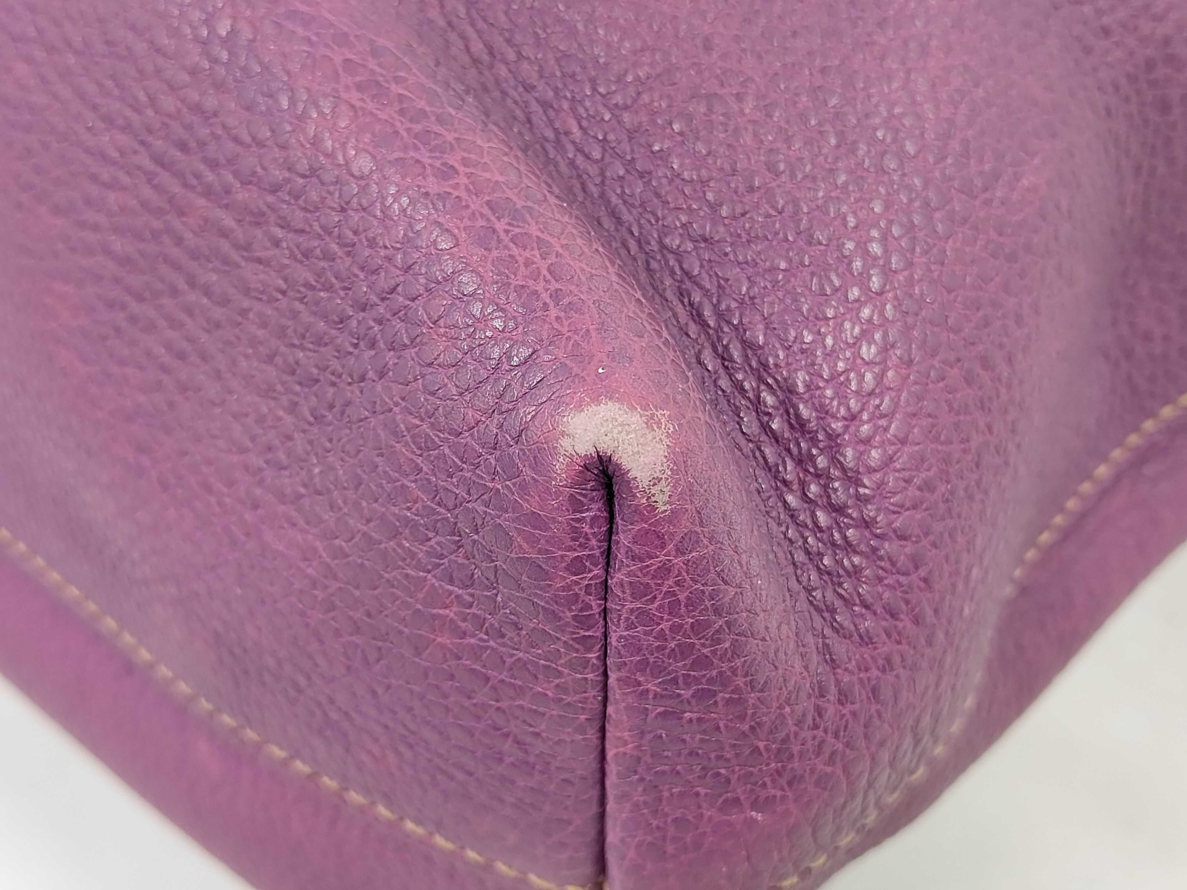 Vitello Daino 2-Way Shoulder Bag BN1713 Purple Tote Bag — view 4