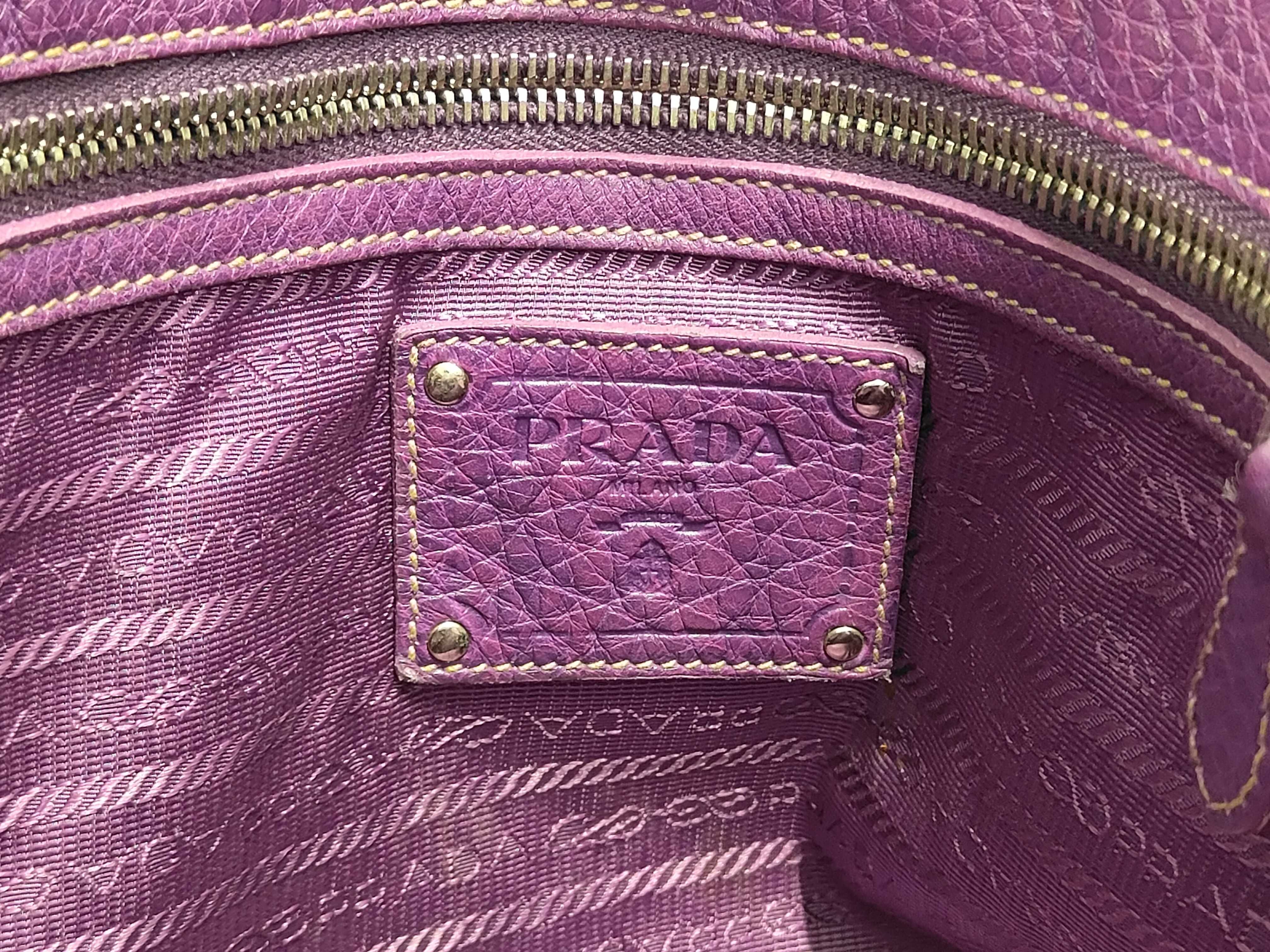 Vitello Daino 2-Way Shoulder Bag BN1713 Purple Tote Bag — view 8