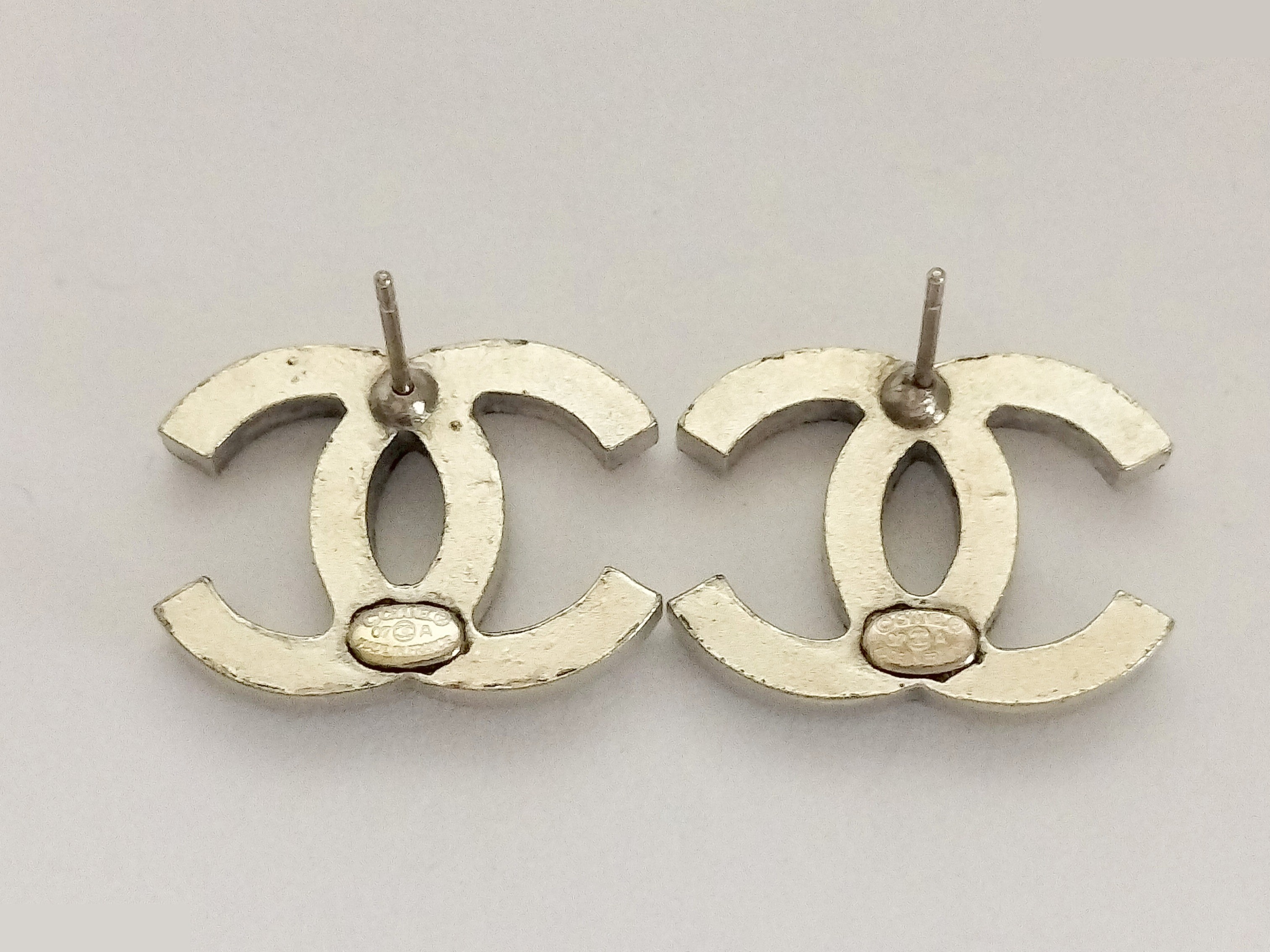 Coco Rhinestone Gold Earrings — view 3
