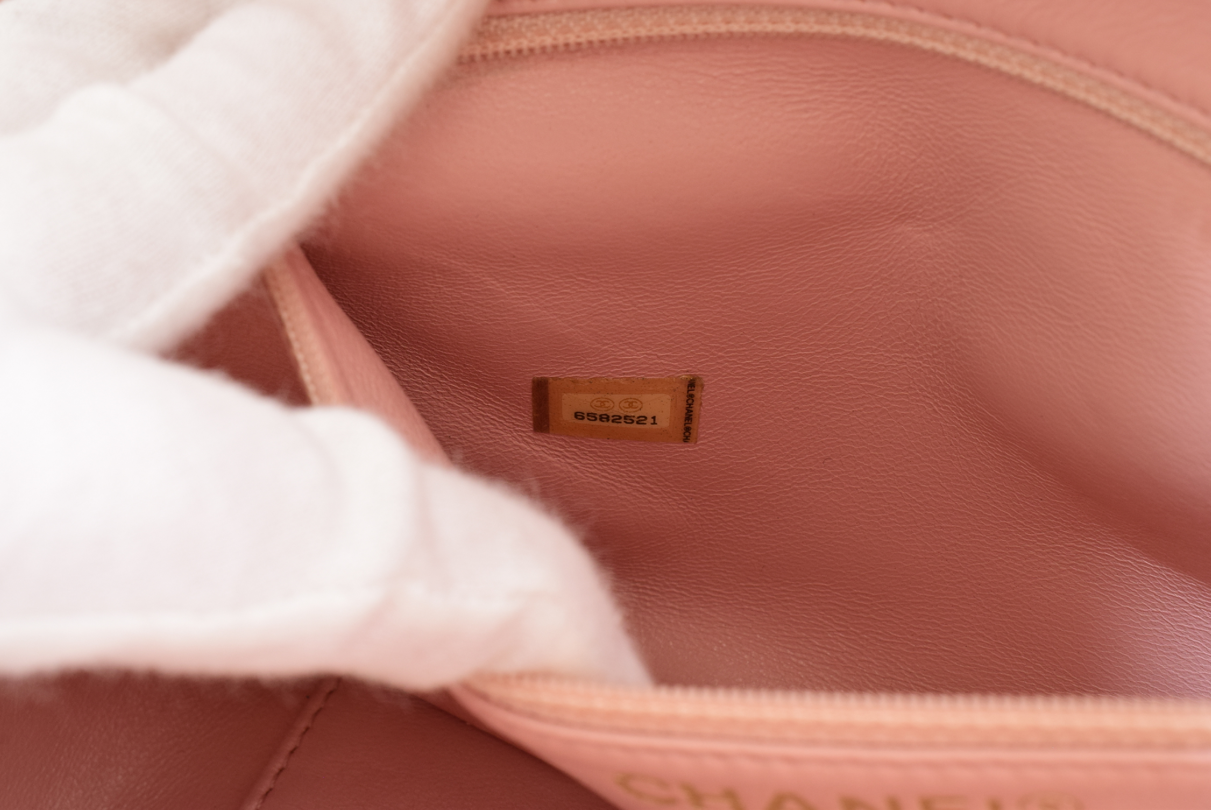 Matelassé Tote Chain Coco Lambskin Shoulder Bag — view 12