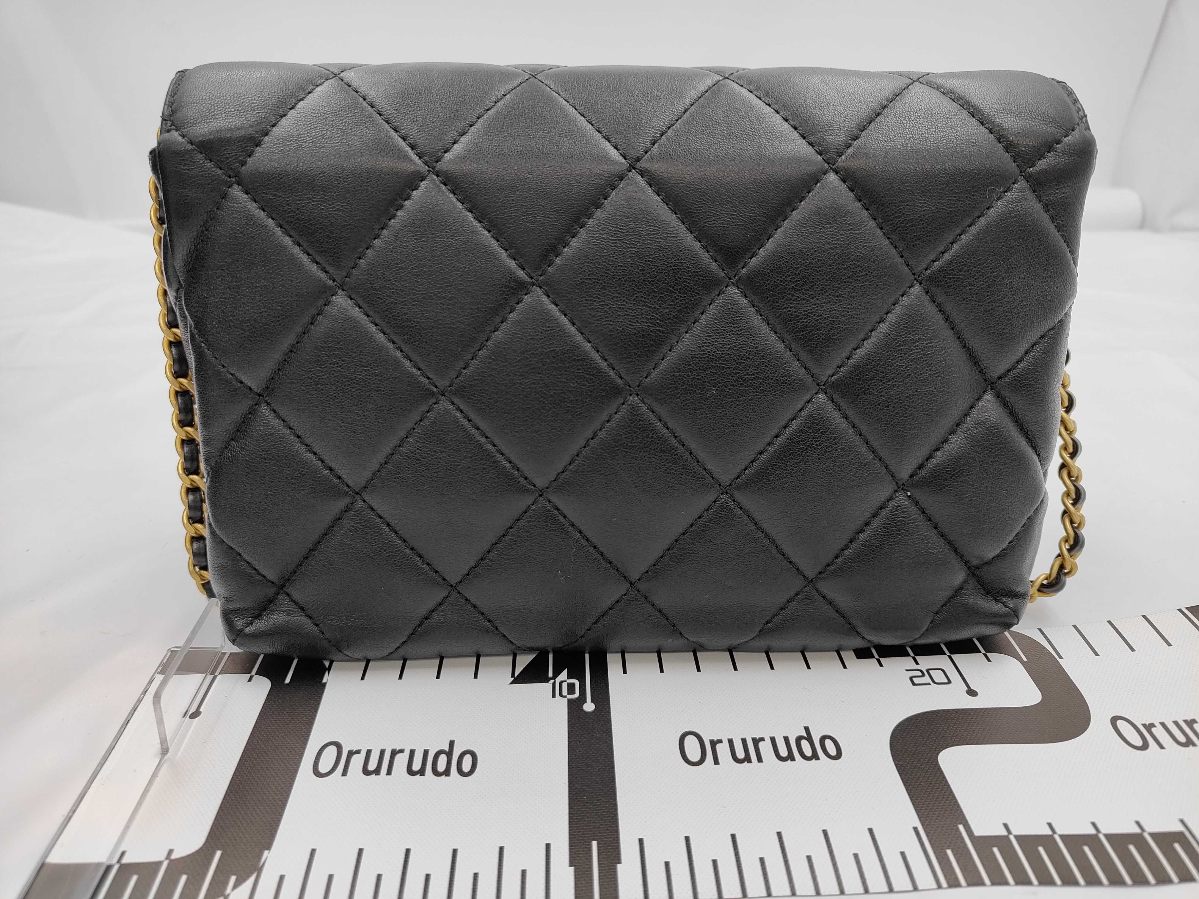 Matelassé Logo Charm Chain Shoulder Bag — view 2