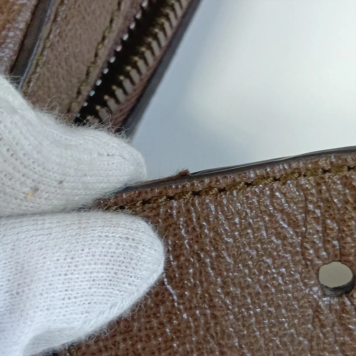 100th Anniversary Model 602695 Leather Body Bag Brown — view 11