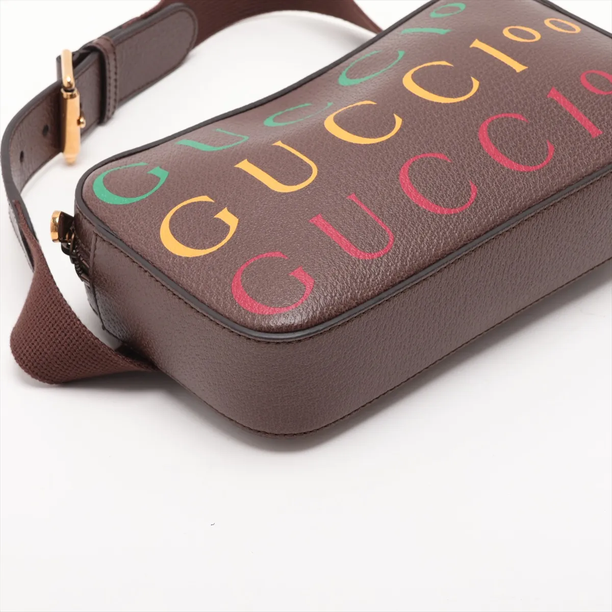100th Anniversary Model 602695 Leather Body Bag Brown — view 4
