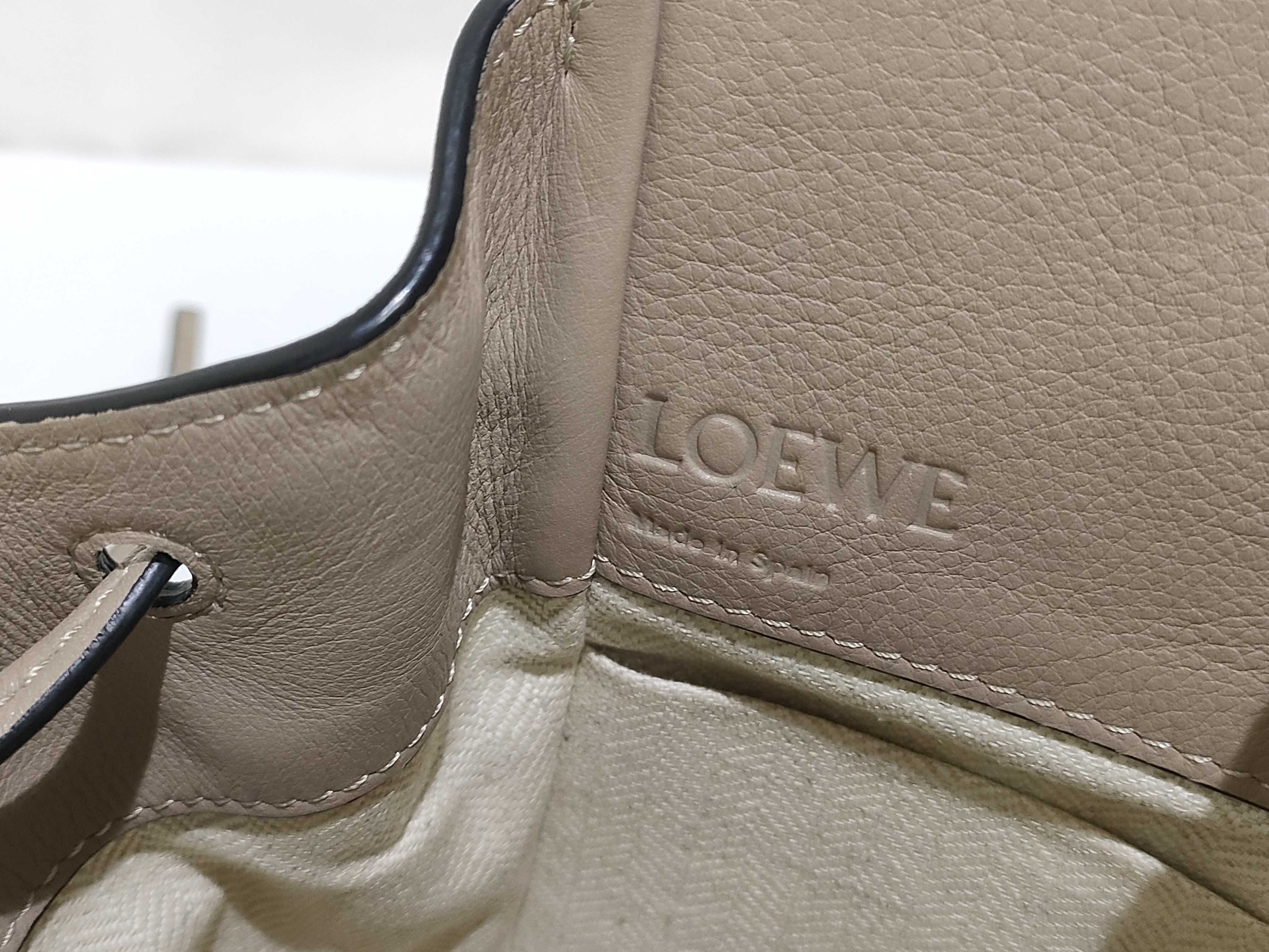 Hammock Shoulder Bag, Leather, Beige — view 9
