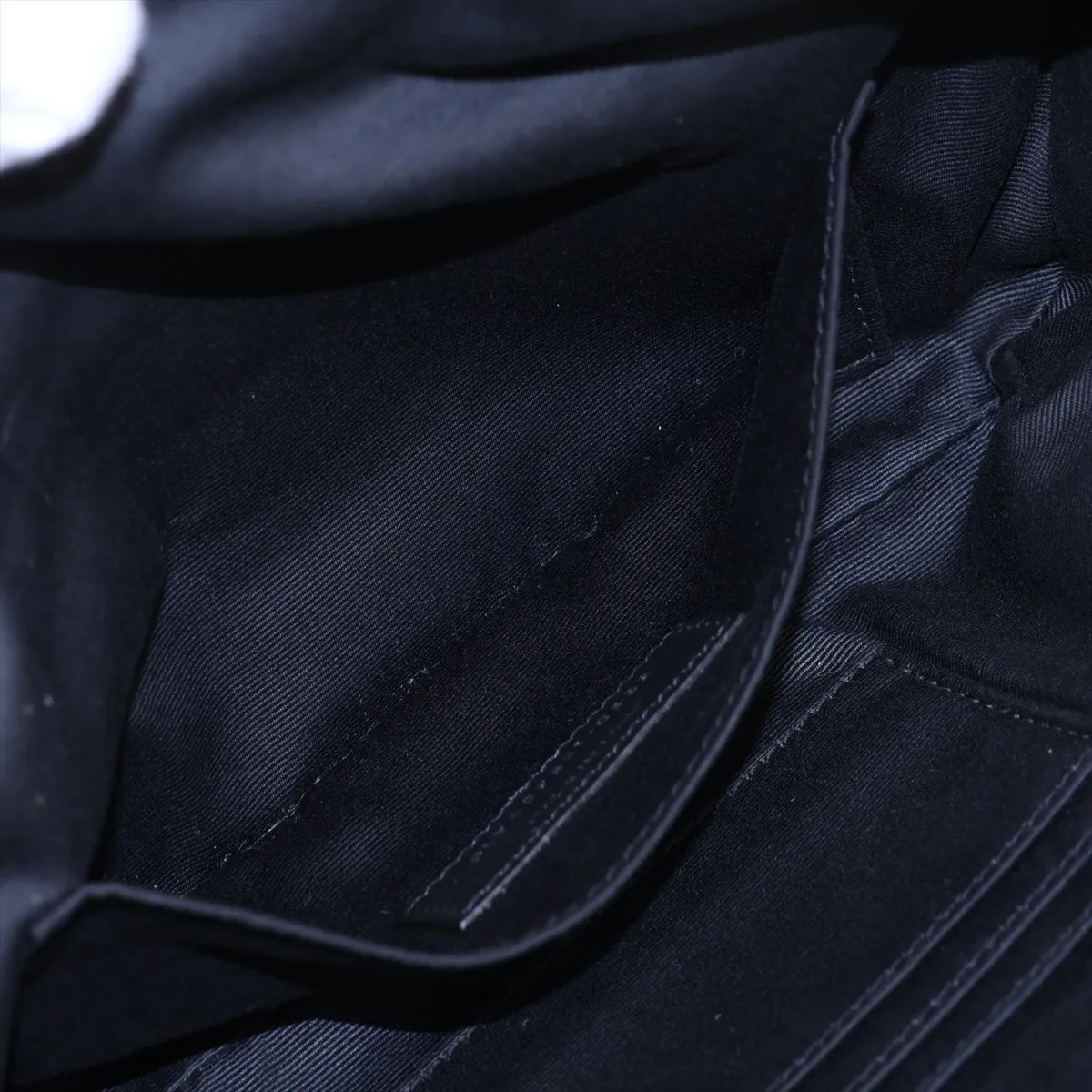 557831 Canvas x Leather Waist Pouch, Black — view 7