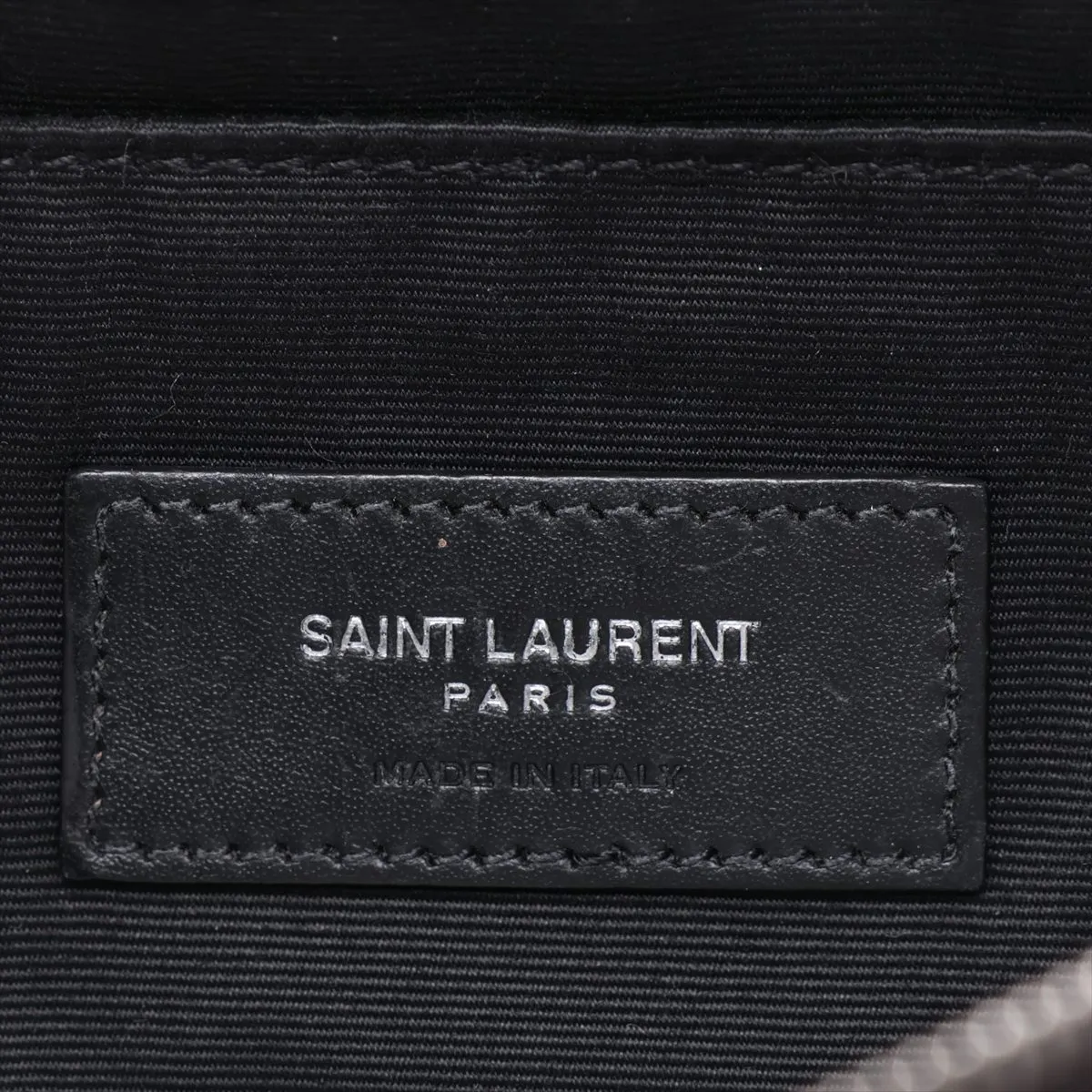 557831 Canvas x Leather Waist Pouch, Black — view 10