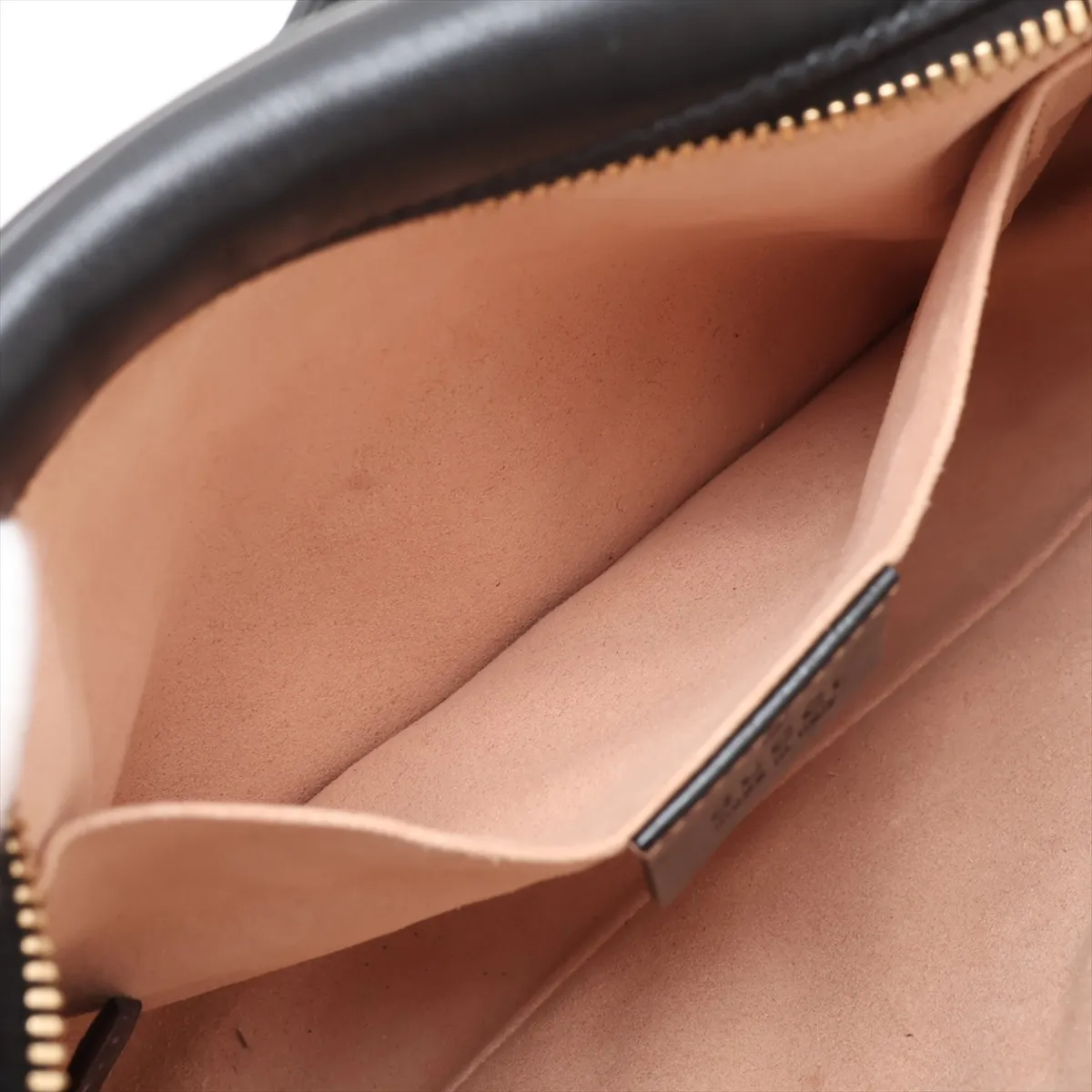 GG Marmont 447632 Canvas x Leather Chain Shoulder Bag Beige x Black — view 7