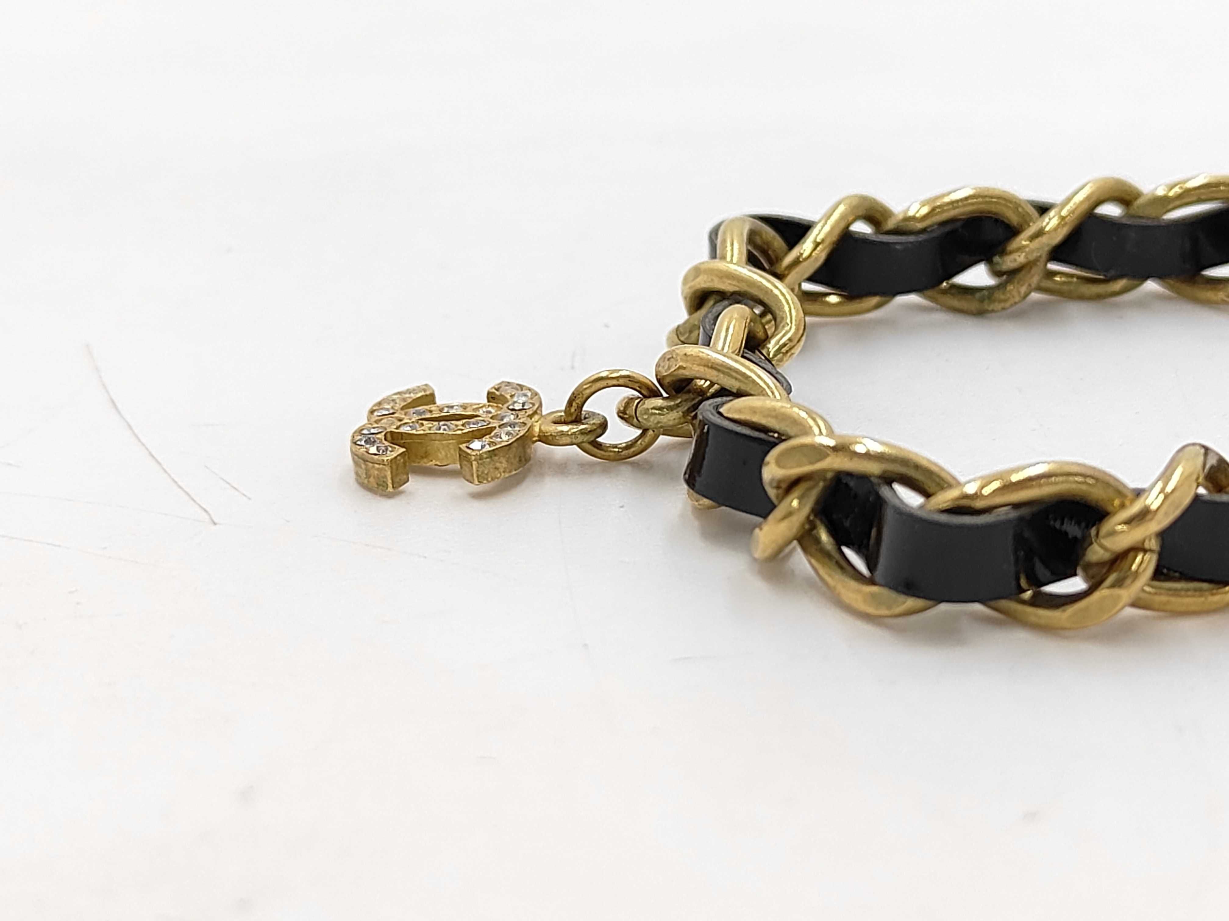 necklace, Coco Mark chain, black necklace — view 2