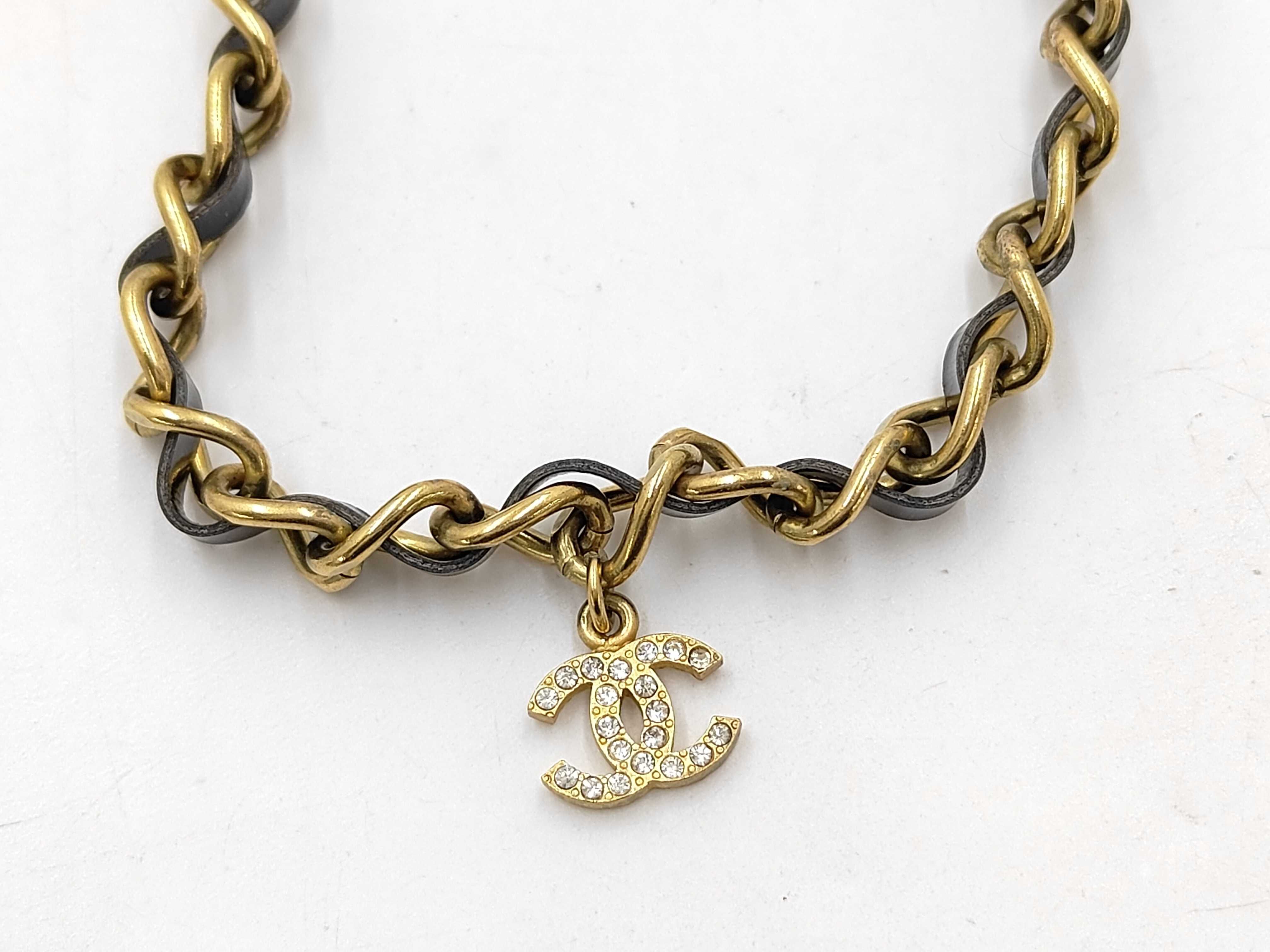 necklace, Coco Mark chain, black necklace — view 3