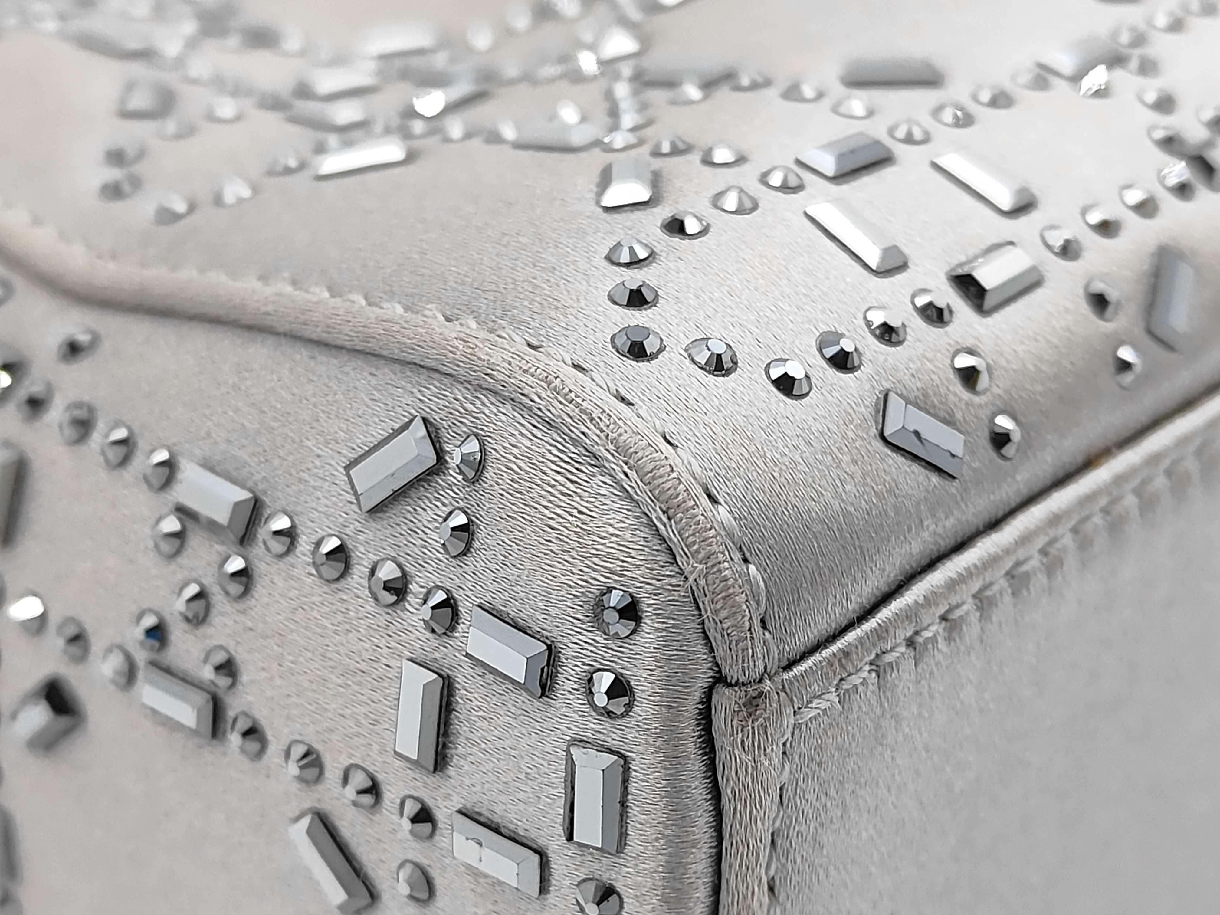 Lady Dior Satin/Rhinestone 2-Way Shoulder Bag — view 6