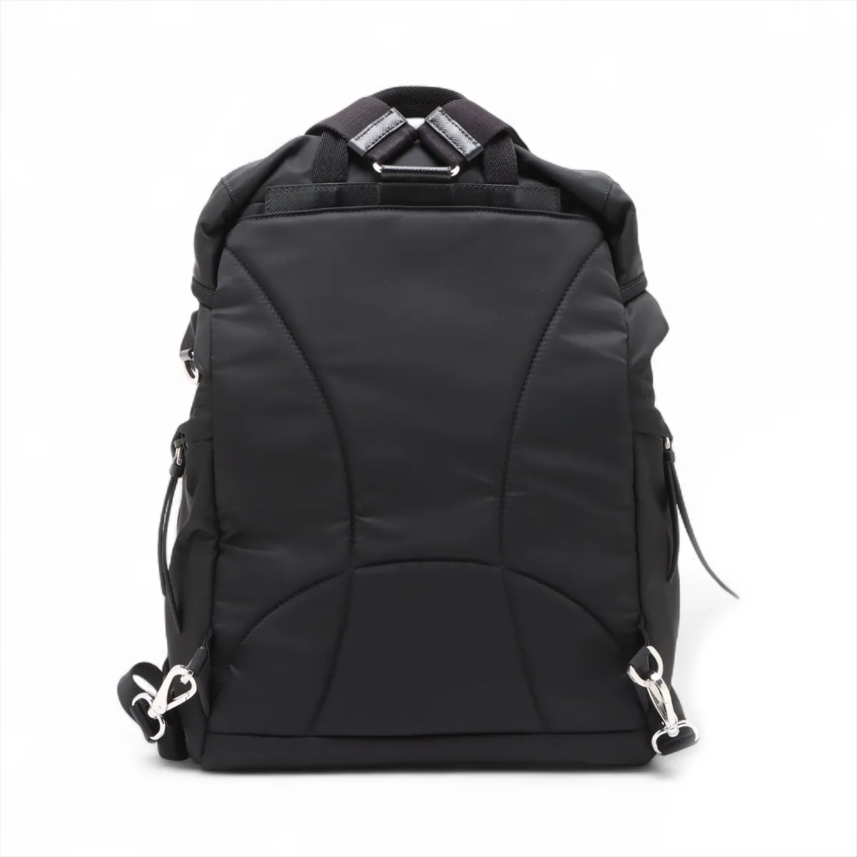 Tessuto Nylon Backpack/Rucksack, Black — view 2