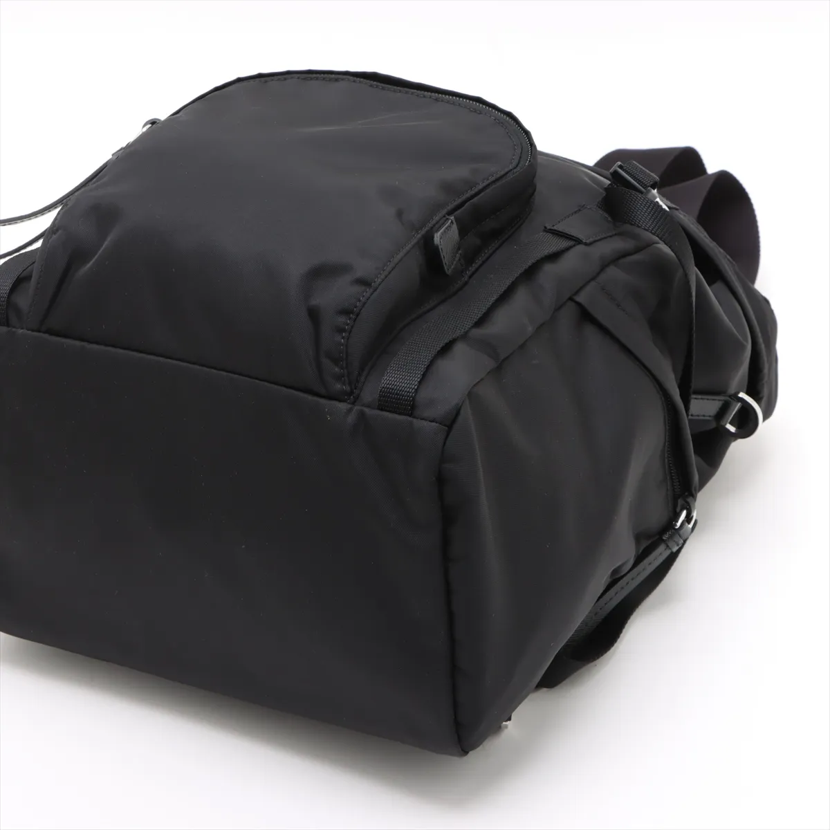 Tessuto Nylon Backpack/Rucksack, Black — view 3
