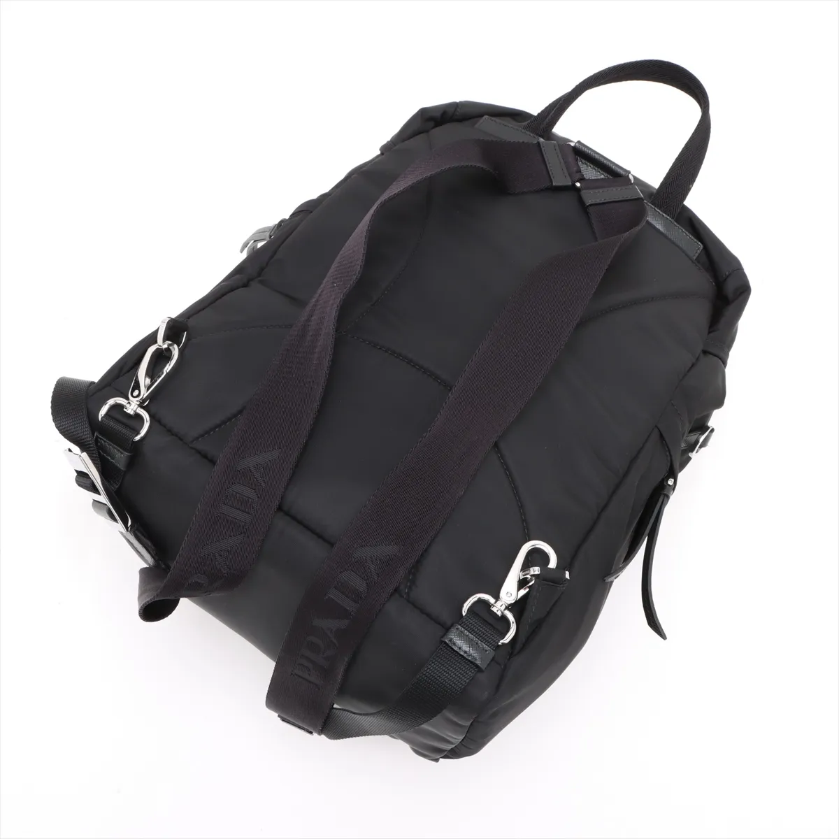 Tessuto Nylon Backpack/Rucksack, Black — view 5