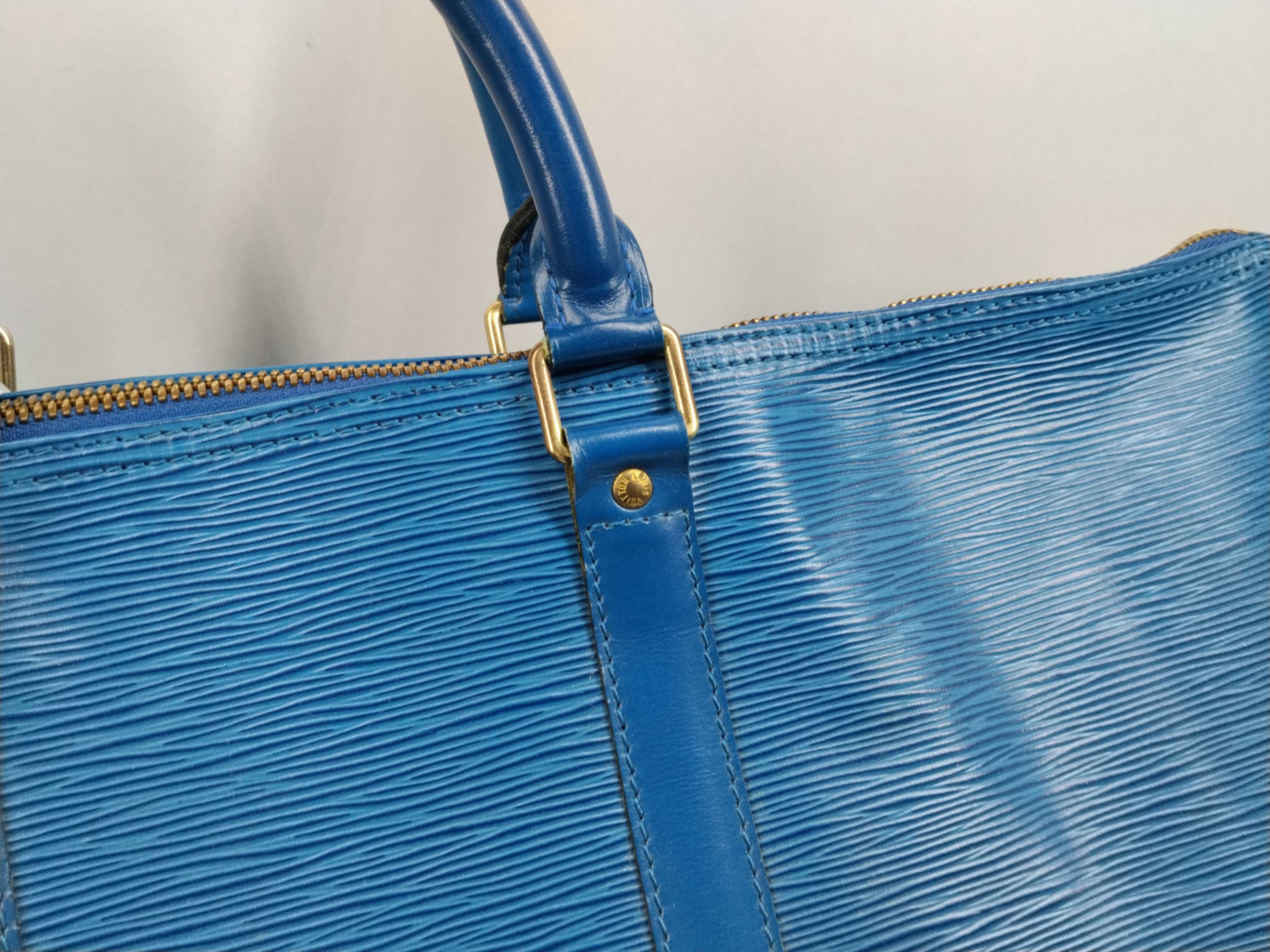 Epi M42955 Epi Keepall 55 Blue Boston Bag — view 3
