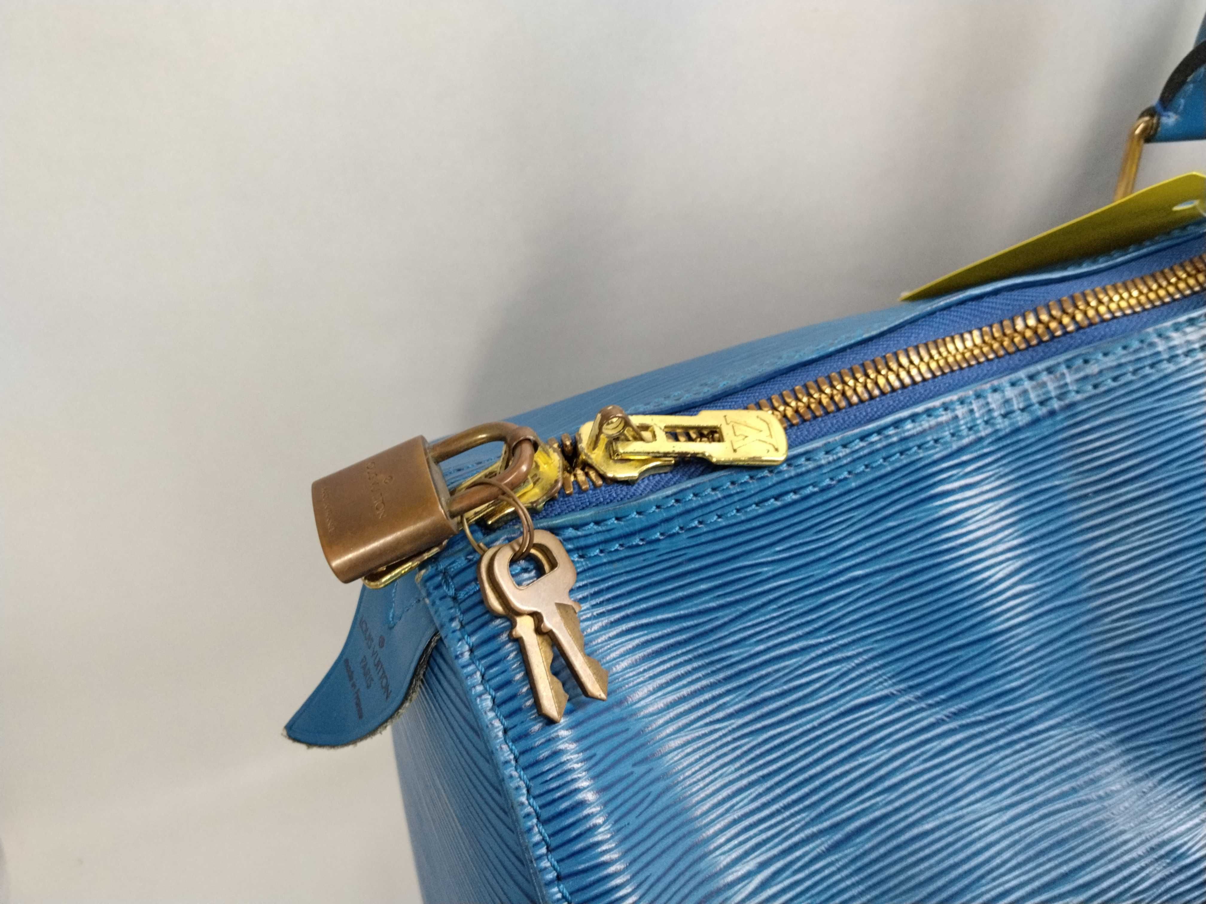 Epi M42955 Epi Keepall 55 Blue Boston Bag — view 5