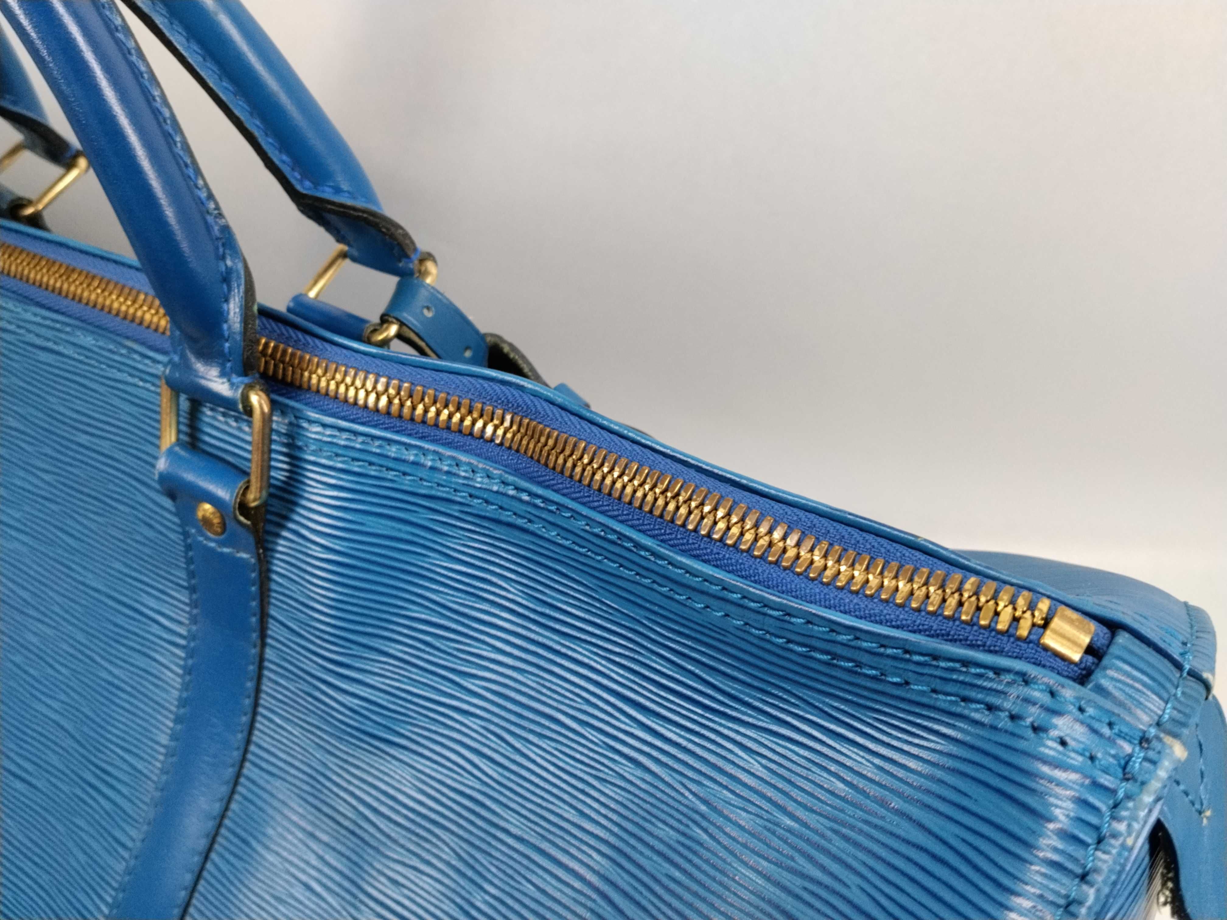 Epi M42955 Epi Keepall 55 Blue Boston Bag — view 6