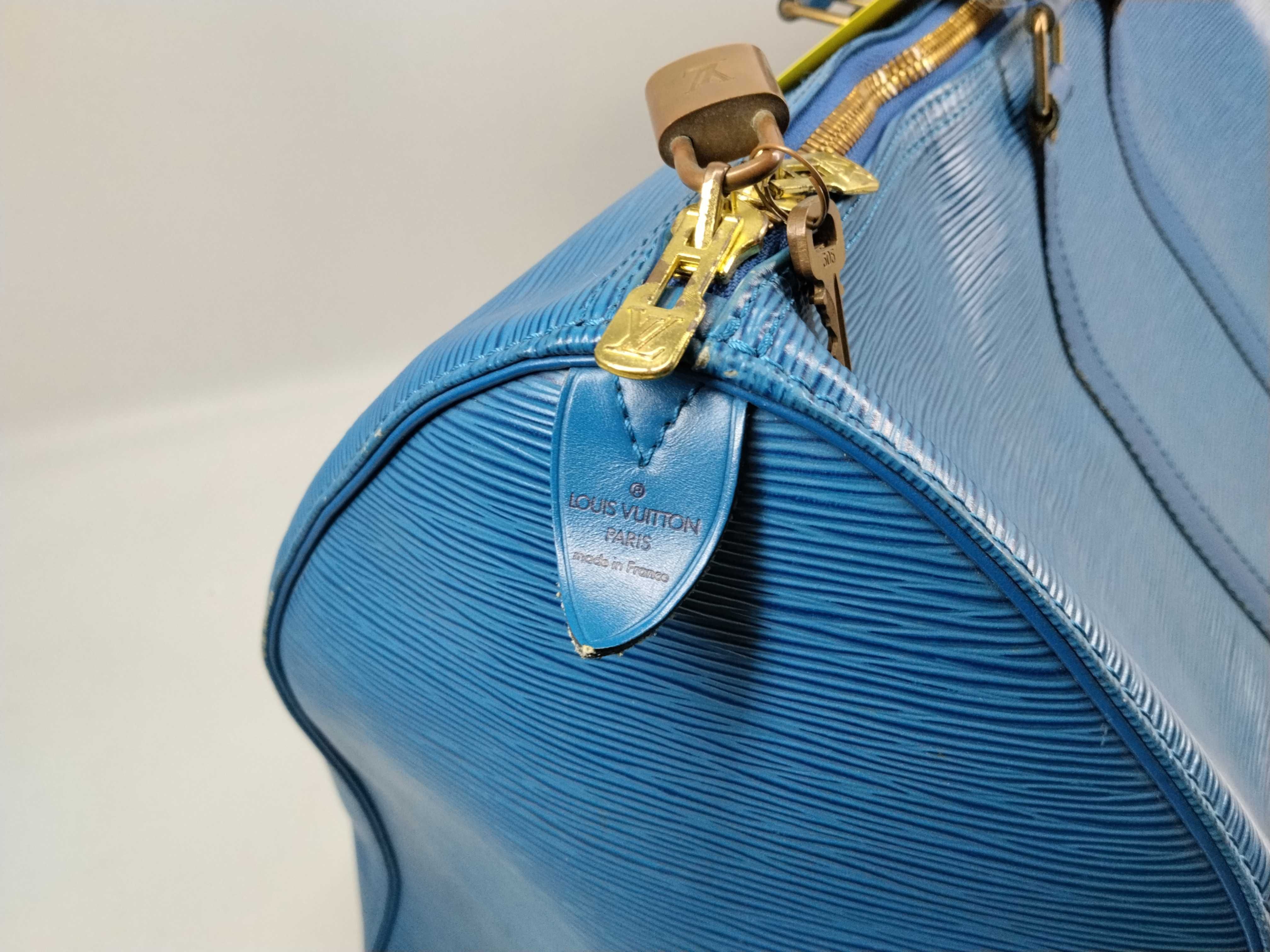 Epi M42955 Epi Keepall 55 Blue Boston Bag — view 7