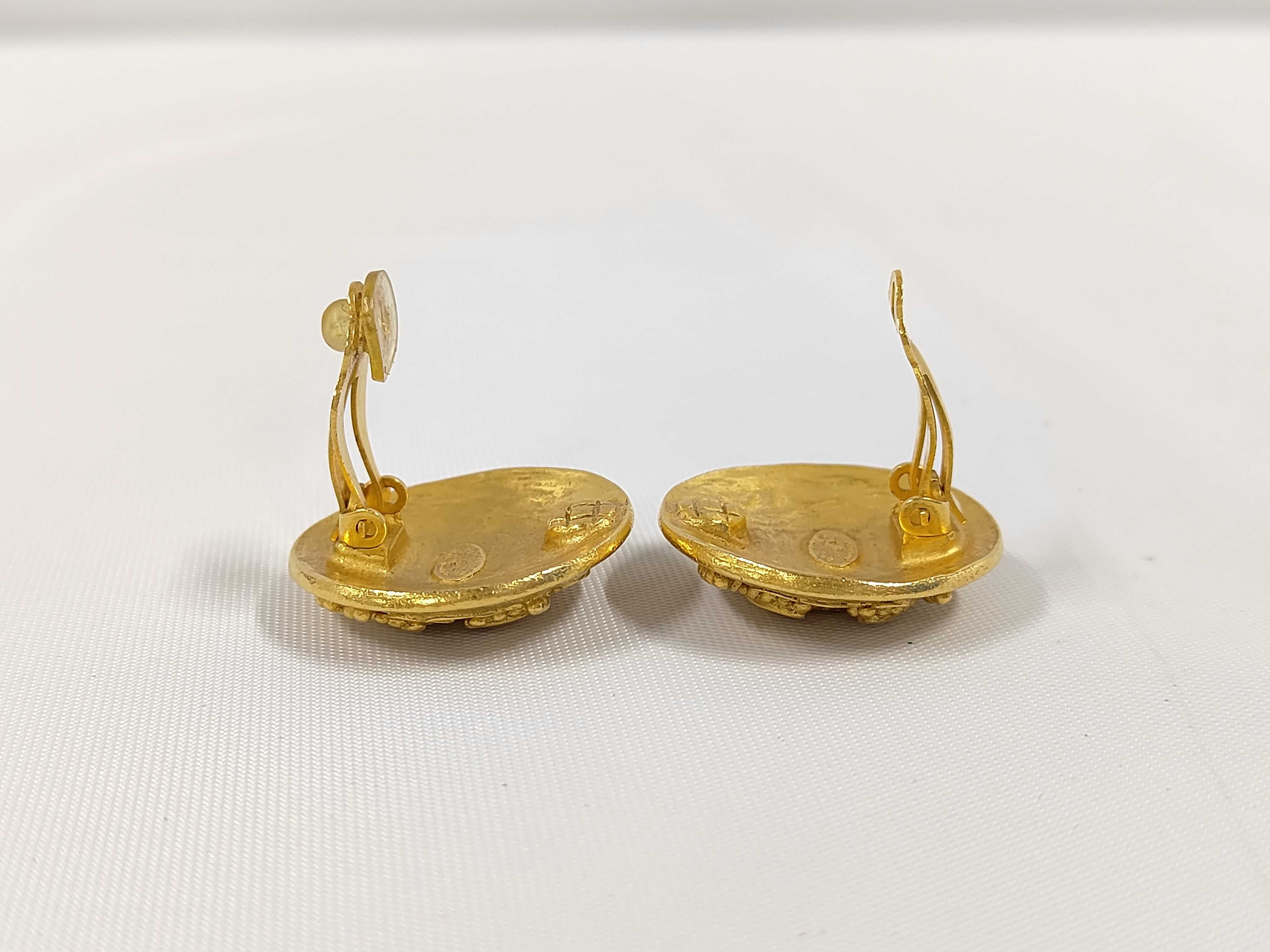 Earrings, Chanel Gold-Colored Earrings — view 4