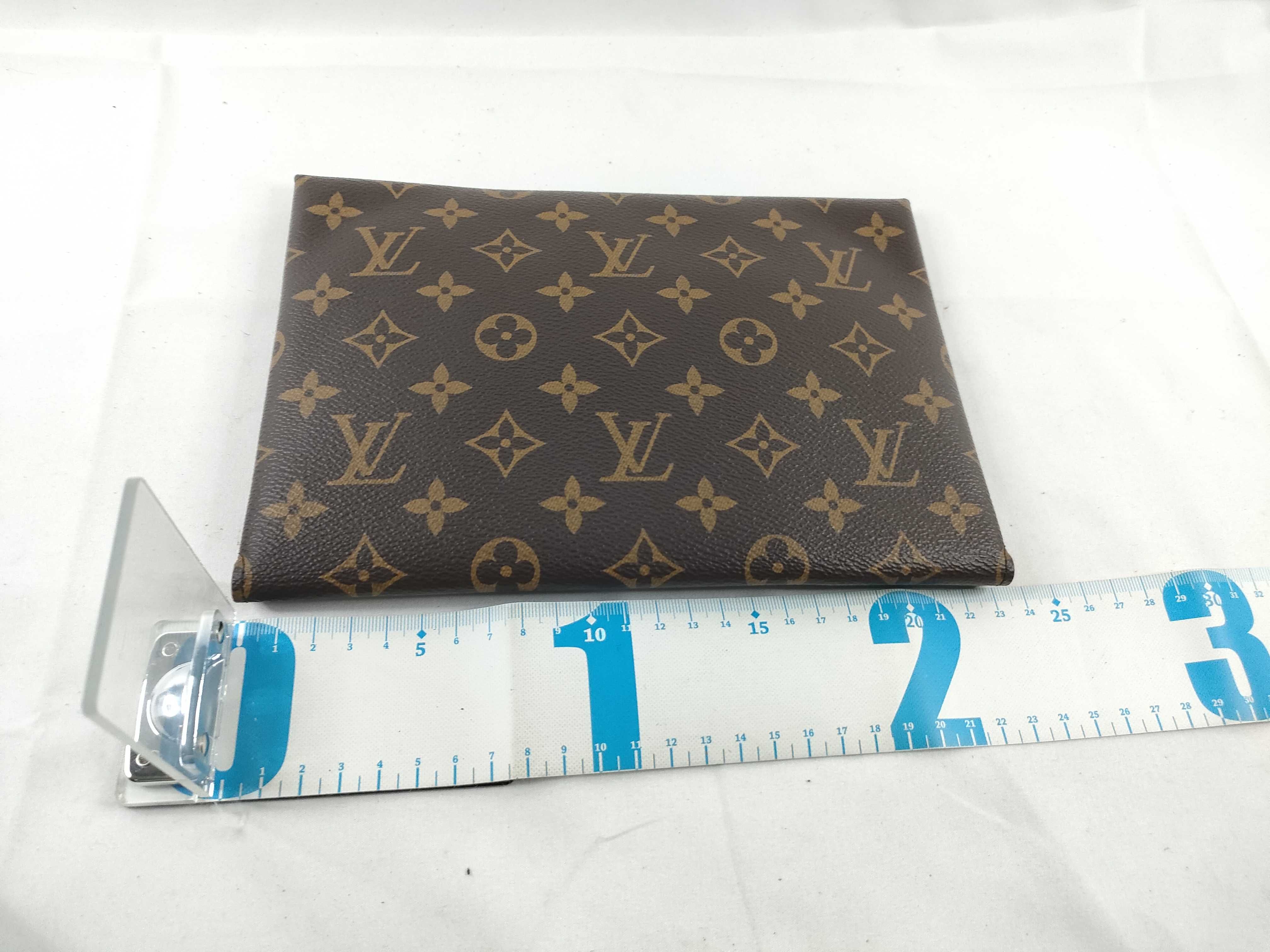 Monogram ID - Monogram canvas Pochette Kirigami M62034 SN0250 Brown full set clutch bag — view 2
