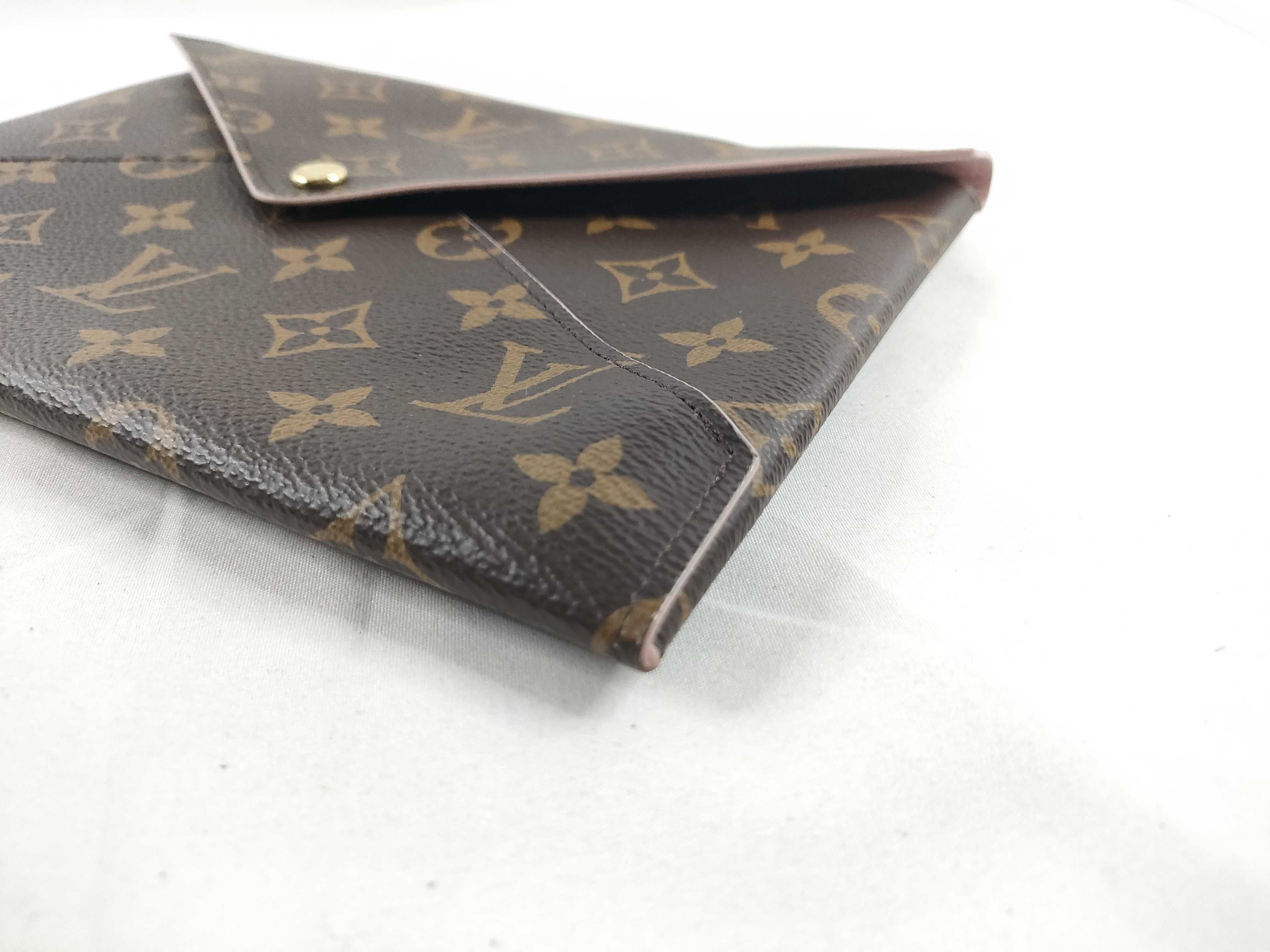 Monogram ID - Monogram canvas Pochette Kirigami M62034 SN0250 Brown full set clutch bag — view 4