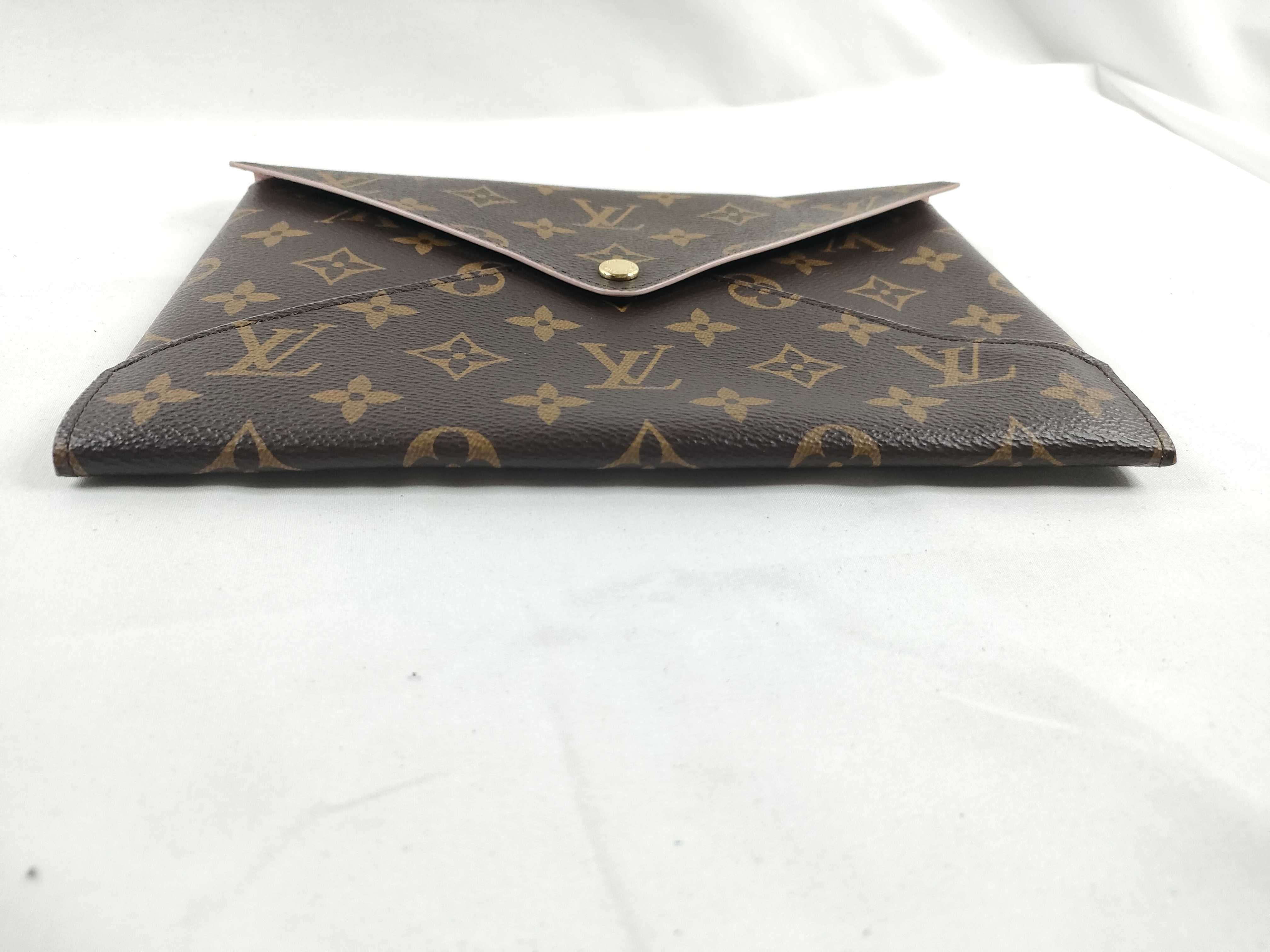 Monogram ID - Monogram canvas Pochette Kirigami M62034 SN0250 Brown full set clutch bag — view 5
