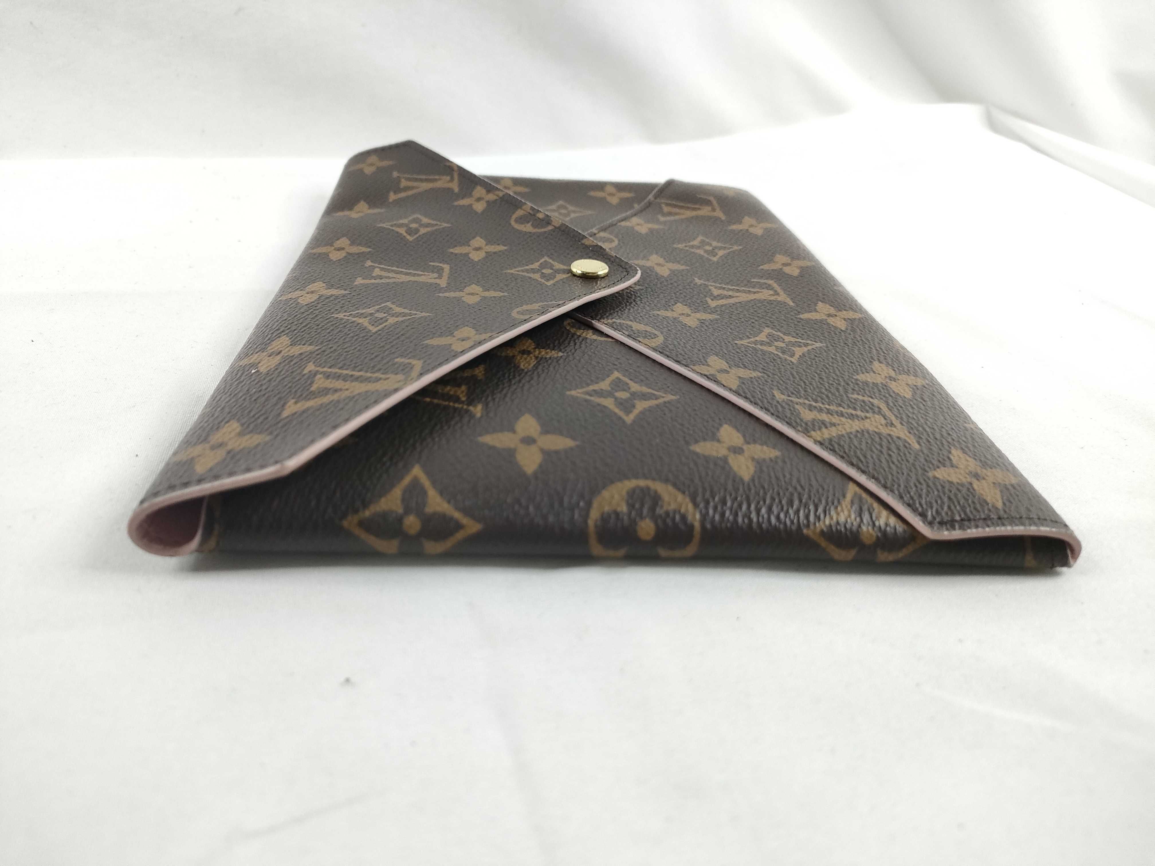 Monogram ID - Monogram canvas Pochette Kirigami M62034 SN0250 Brown full set clutch bag — view 6