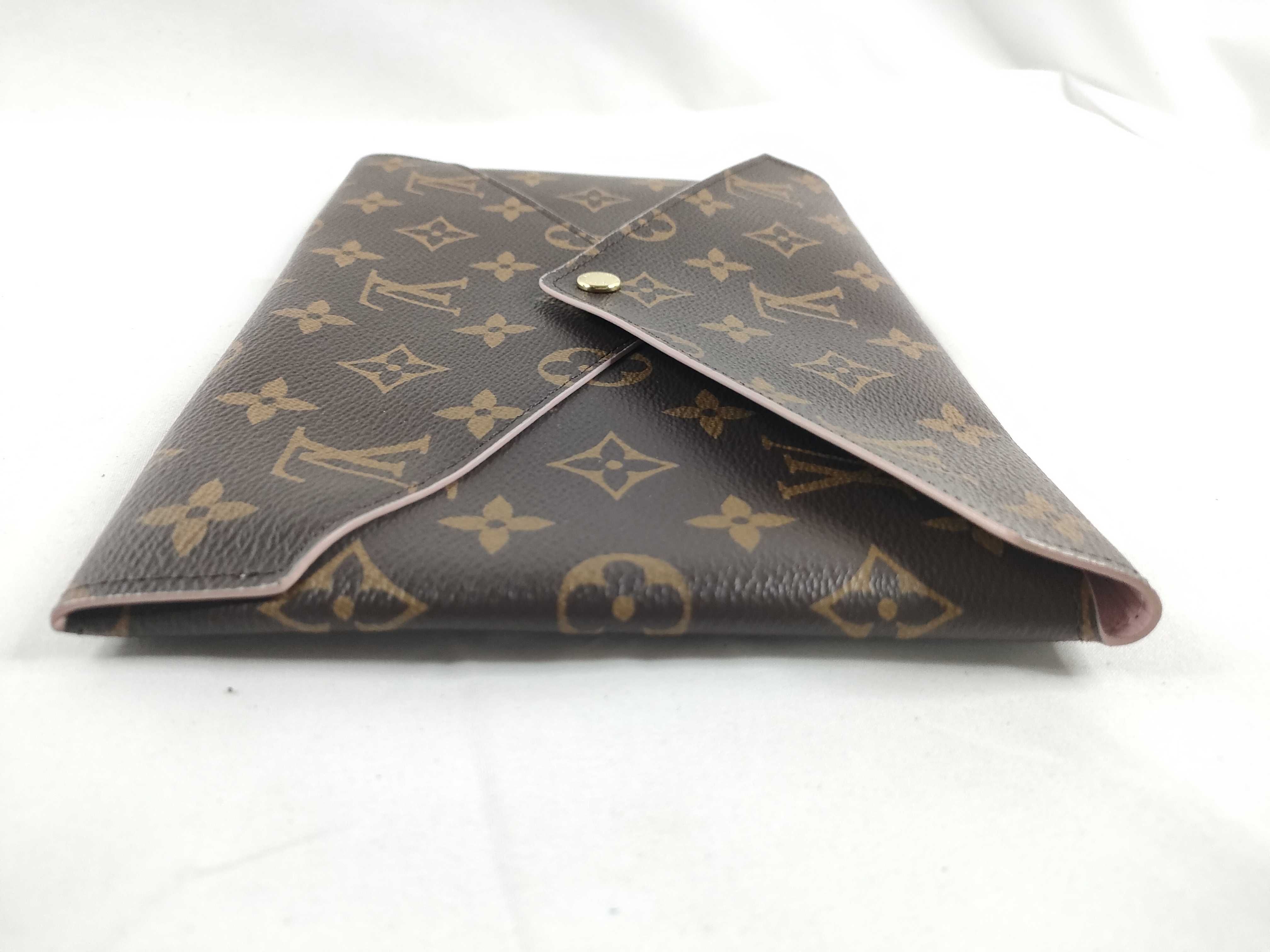 Monogram ID - Monogram canvas Pochette Kirigami M62034 SN0250 Brown full set clutch bag — view 7