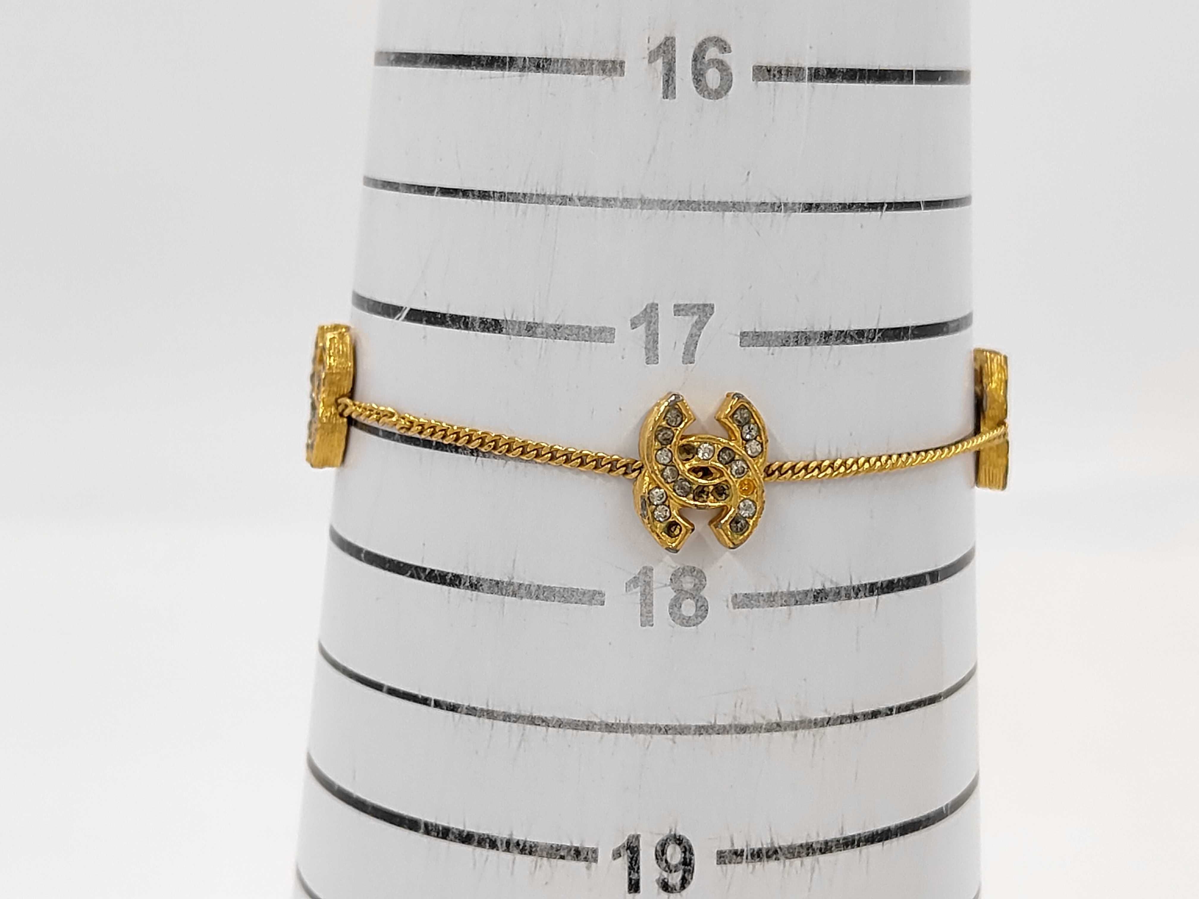 Bracelet, Triple Coco Mark, Rhinestones, 1982 Bracelet/Bangle — view 6