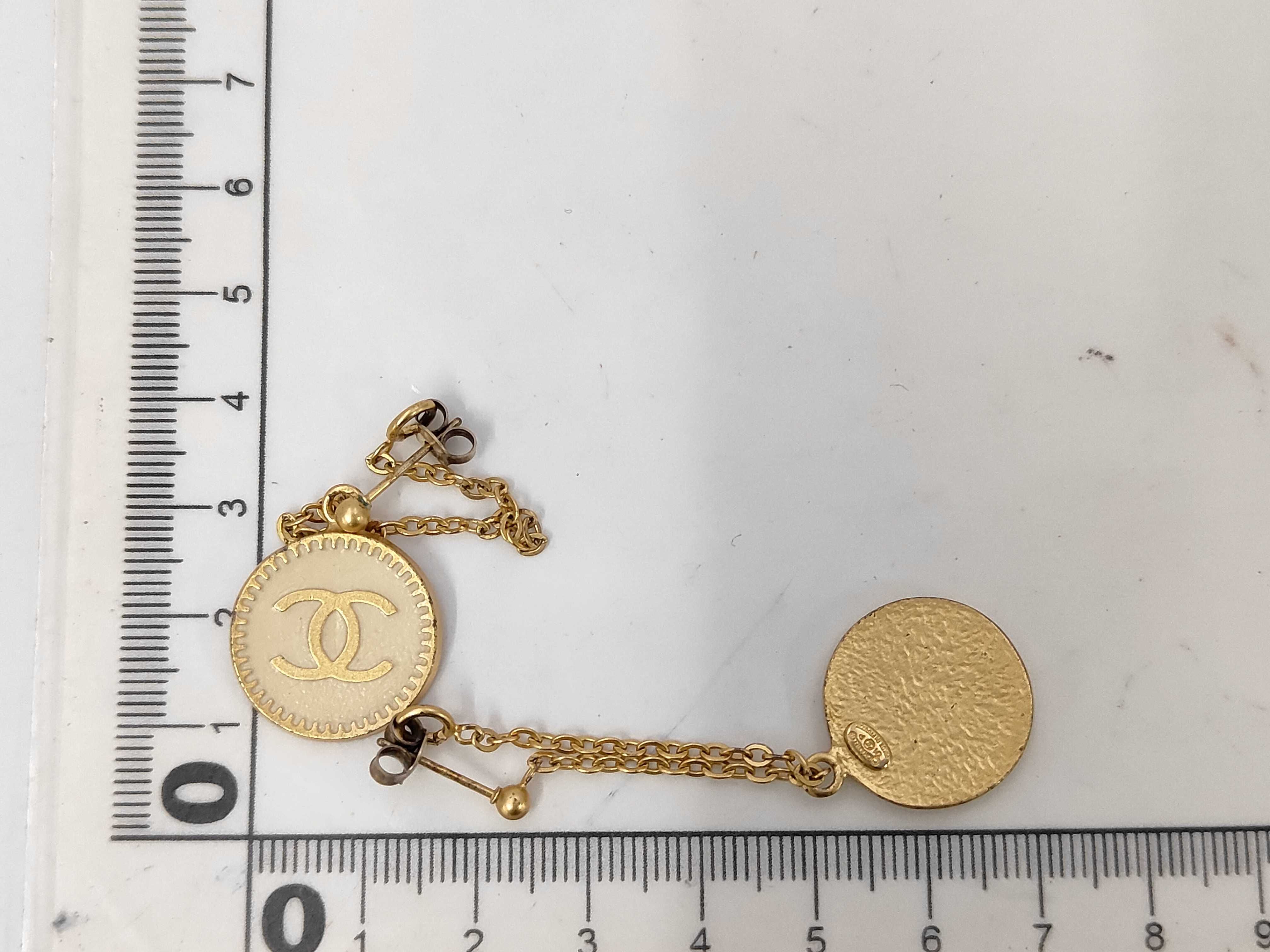 earrings, gold-plated, pair. — view 7
