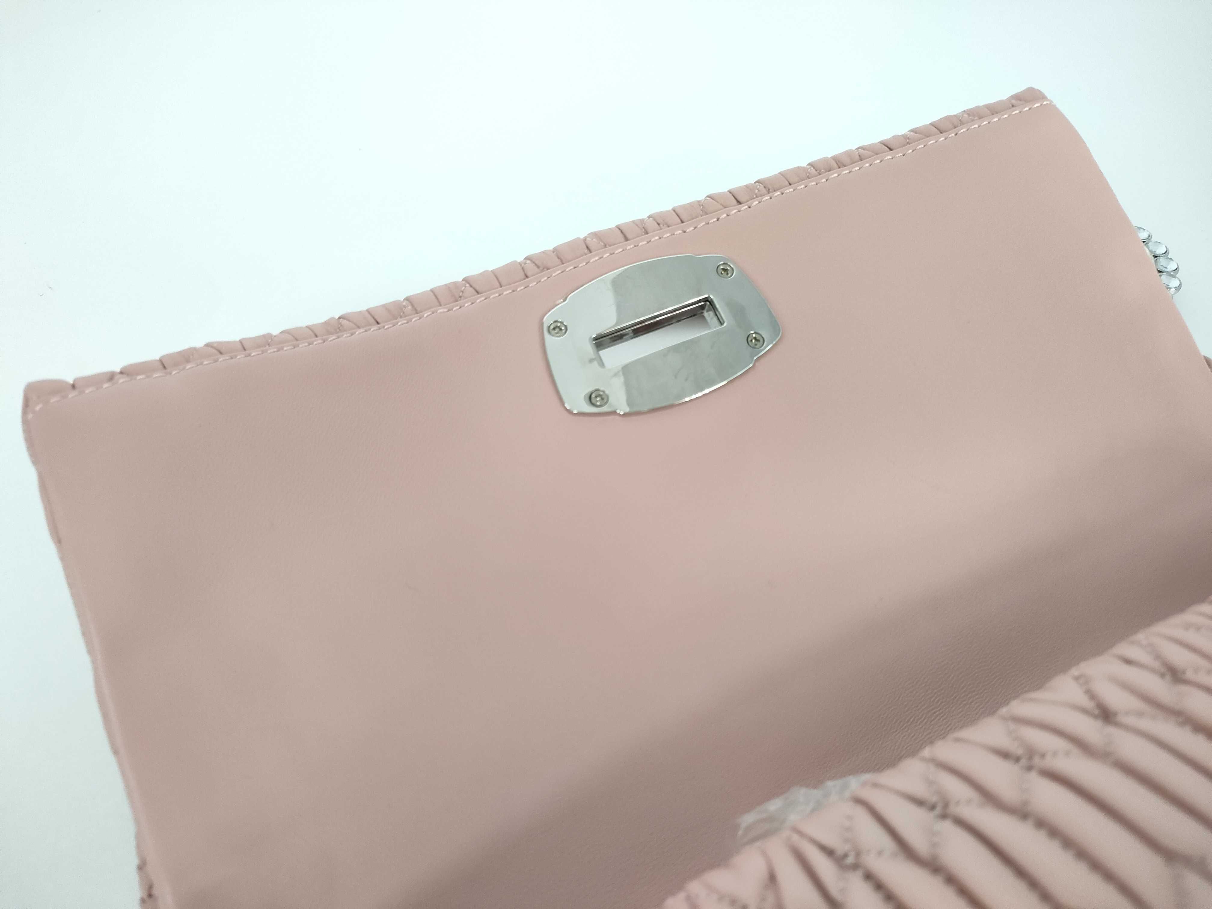 shoulder bag, Nappa crystal, Matelassé leather, with dust bag and card slots. — view 8