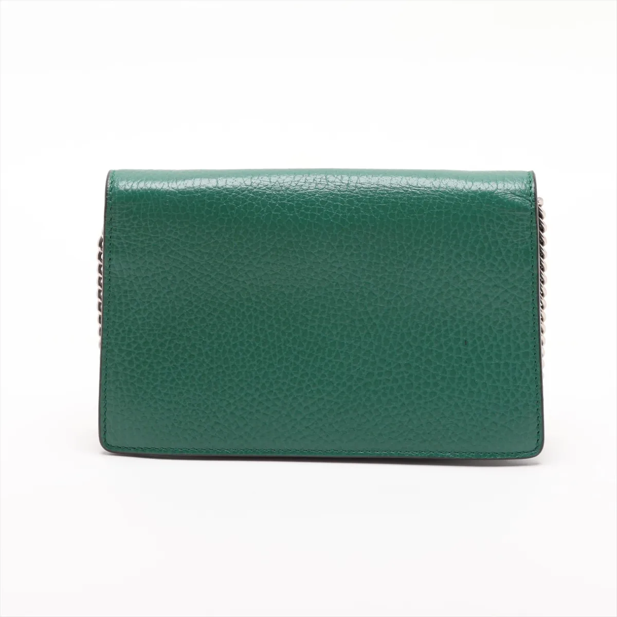 Dionysus 476432 Leather Chain Shoulder Bag, Green — view 2
