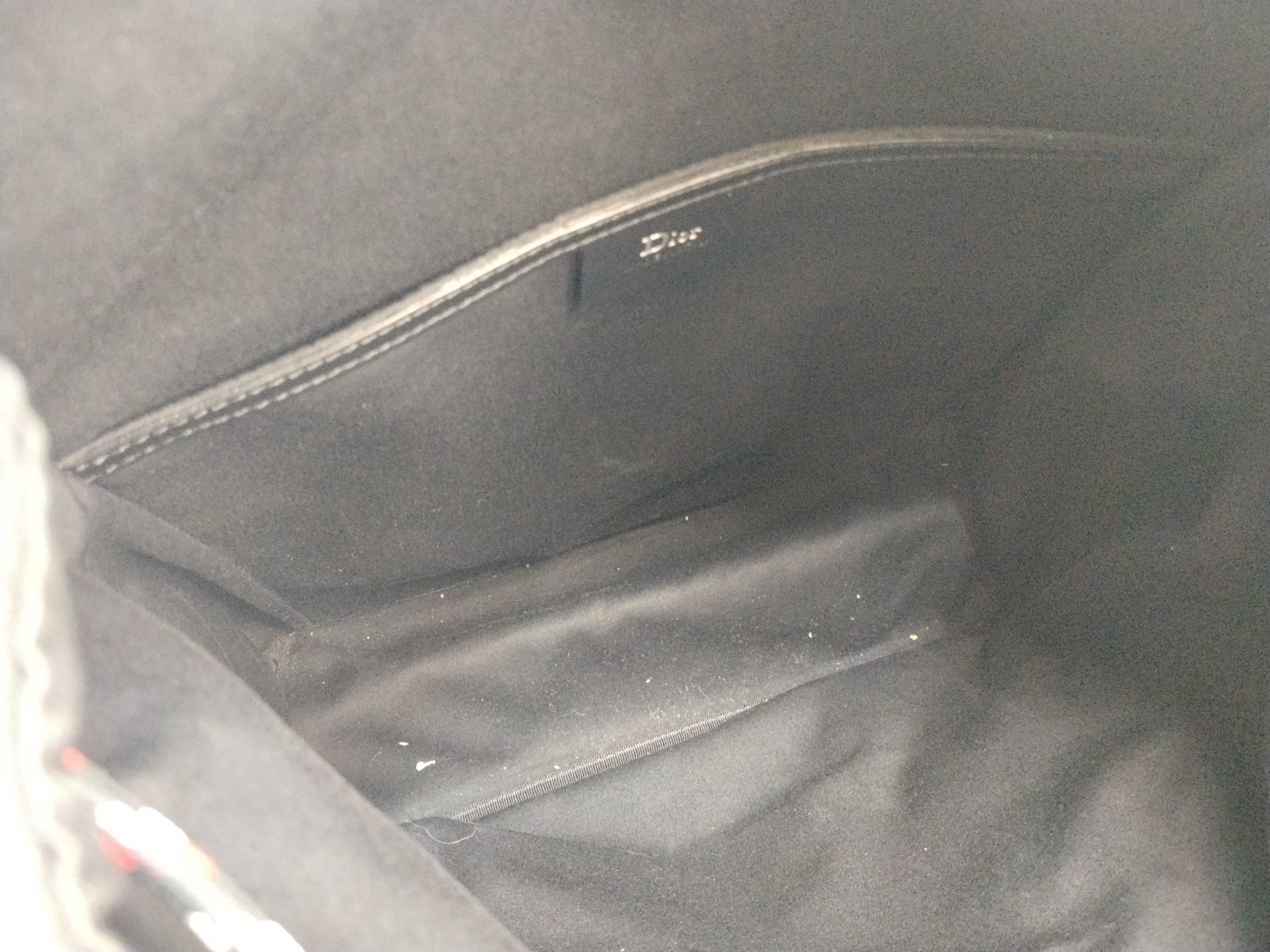 Bee Nylon x Leather Backpack/Rucksack, Black, 21-BO-1129 — view 15
