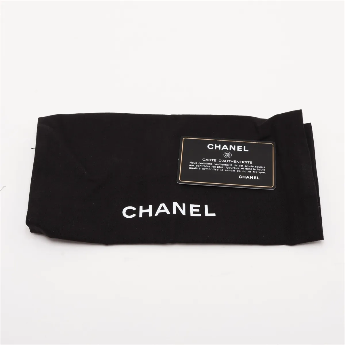 Matelassé Caviar Skin Chain Wallet, Black with Gold Hardware, 29147579, Serial Number 29 — view 13