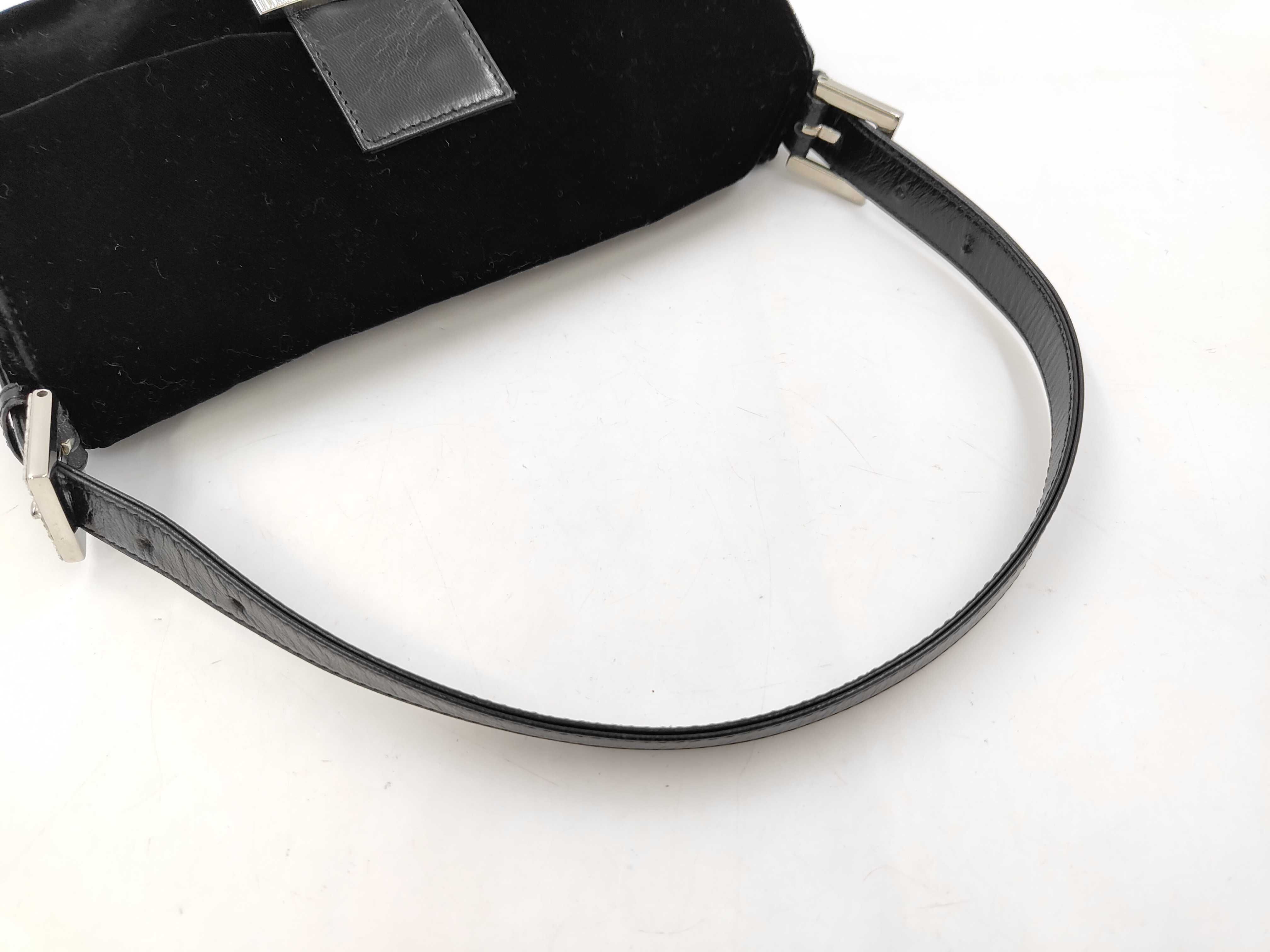 Mamma Bucket Shoulder Bag, Suede and Calf Hair, Black Shoulder Bag — view 4