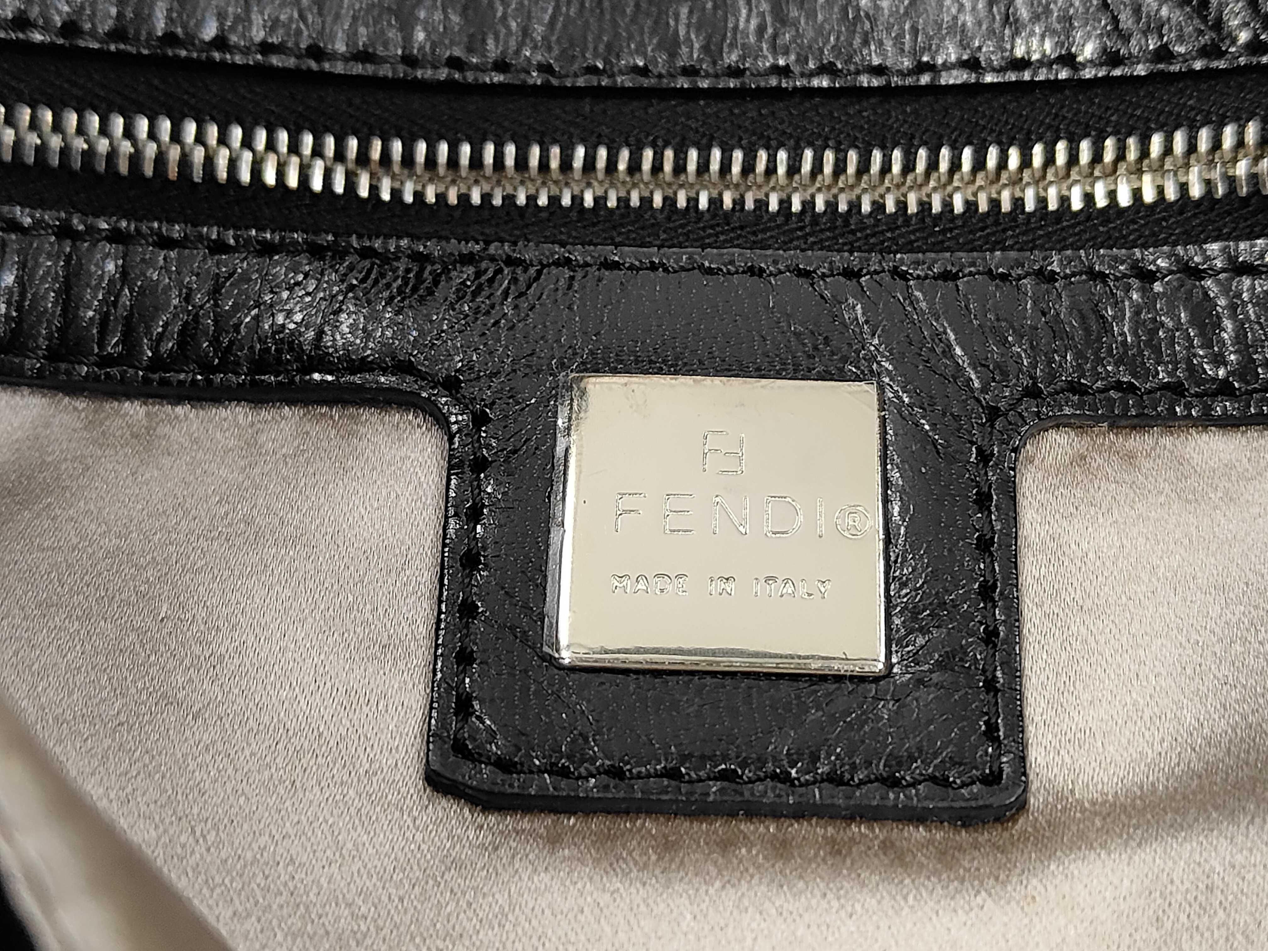 Mamma Bucket Shoulder Bag, Suede and Calf Hair, Black Shoulder Bag — view 9
