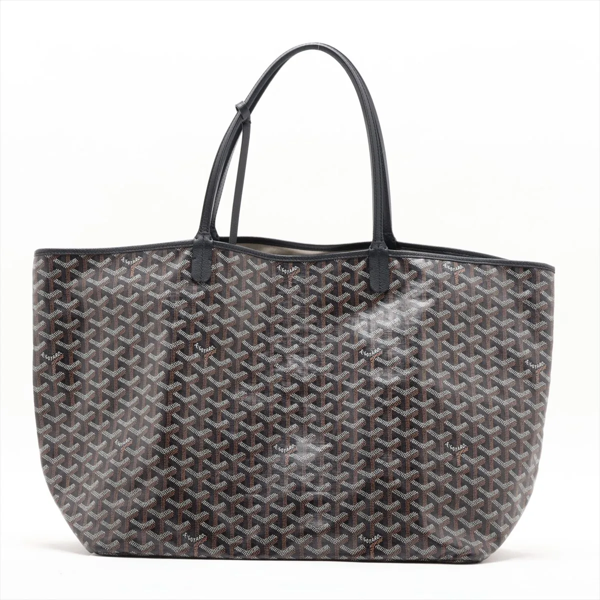 Saint Louis GM PVC x Leather Tote Bag, Black